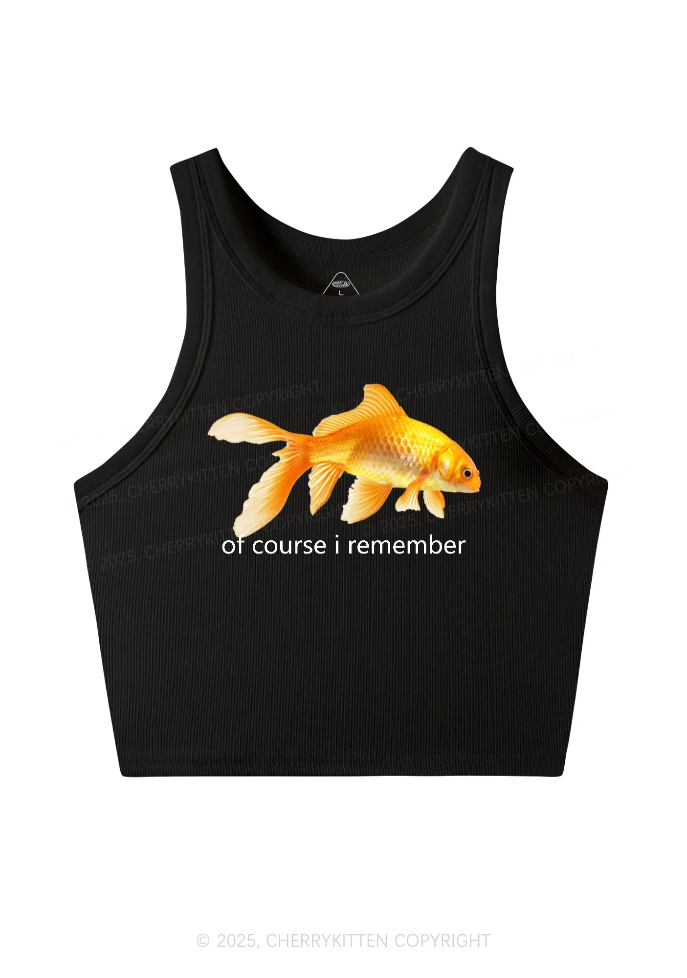 I Remember Goldfish Y2K Crop Tank Top Cherrykitten - Image 5