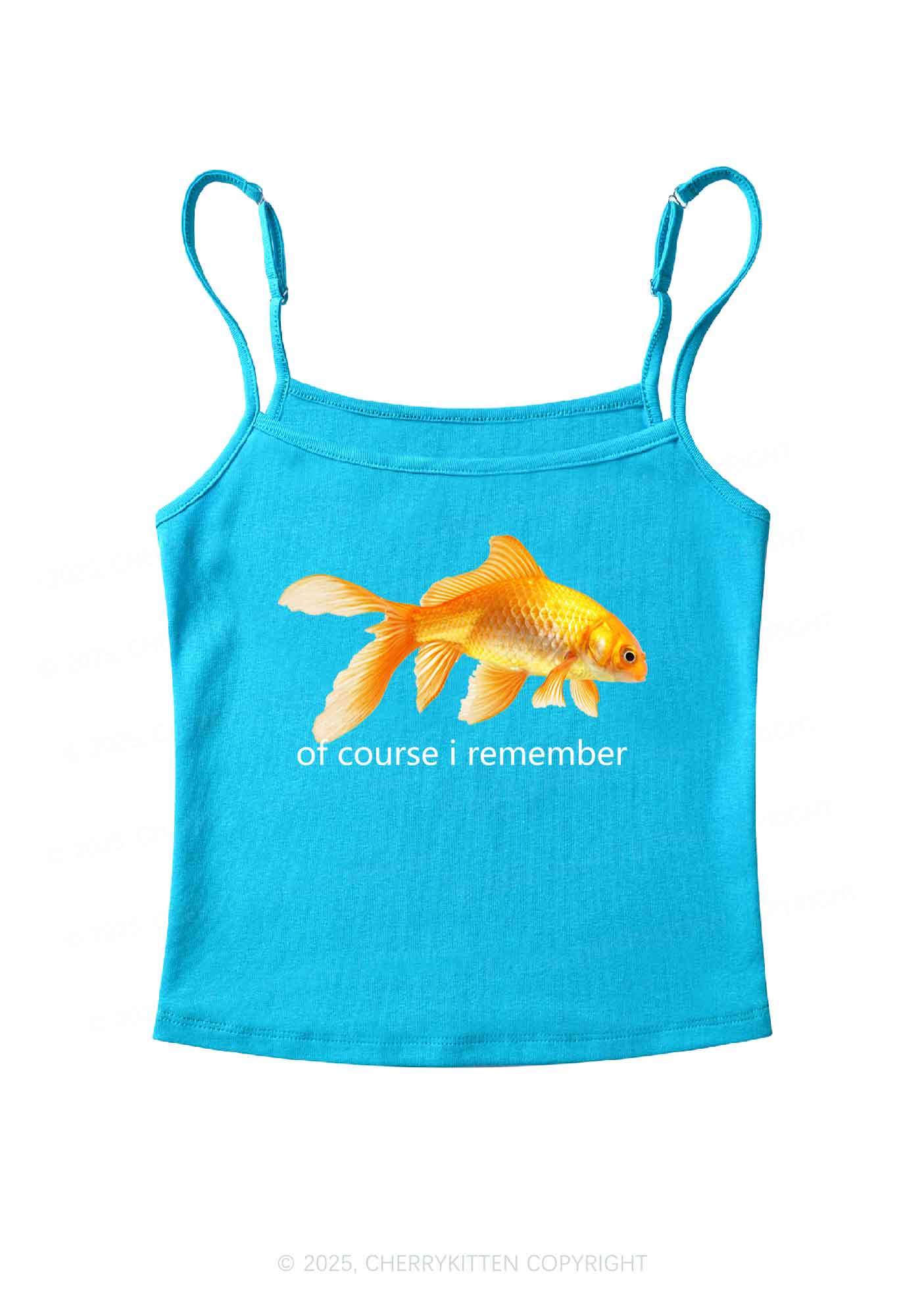 I Remember Goldfish Y2K Spaghetti Strap Cami Cherrykitten - Image 4