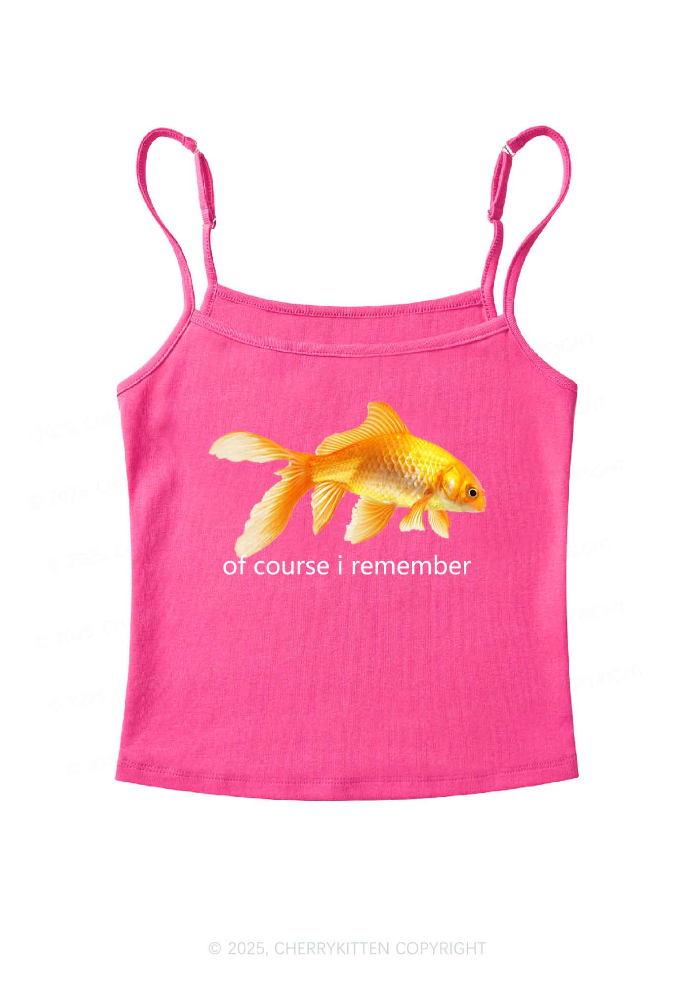 I Remember Goldfish Y2K Spaghetti Strap Cami Cherrykitten - Image 5
