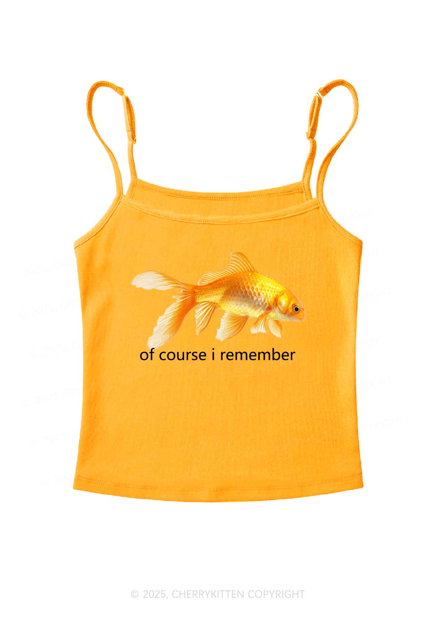 I Remember Goldfish Y2K Spaghetti Strap Cami Cherrykitten - Image 6