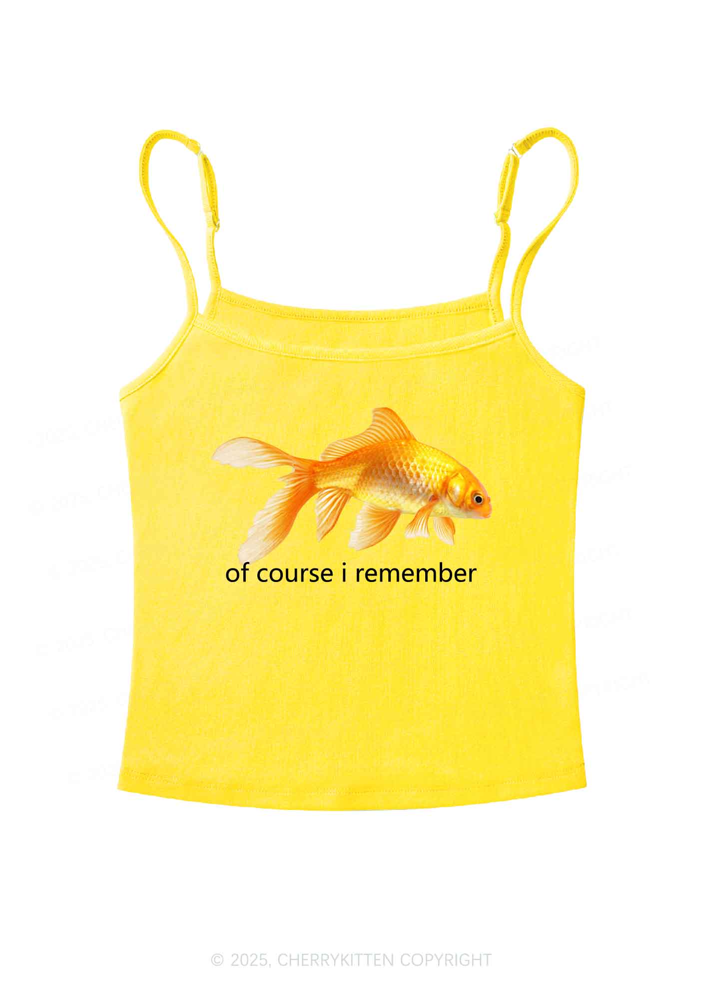 I Remember Goldfish Y2K Spaghetti Strap Cami Cherrykitten - Image 7