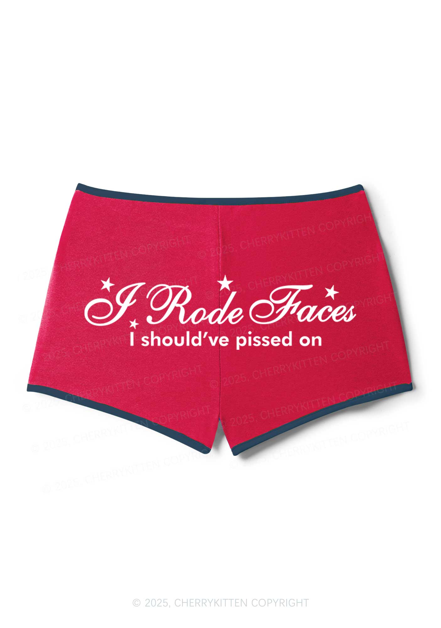 I Rode Faces Y2K Booty Shorts Cherrykitten - Image 5