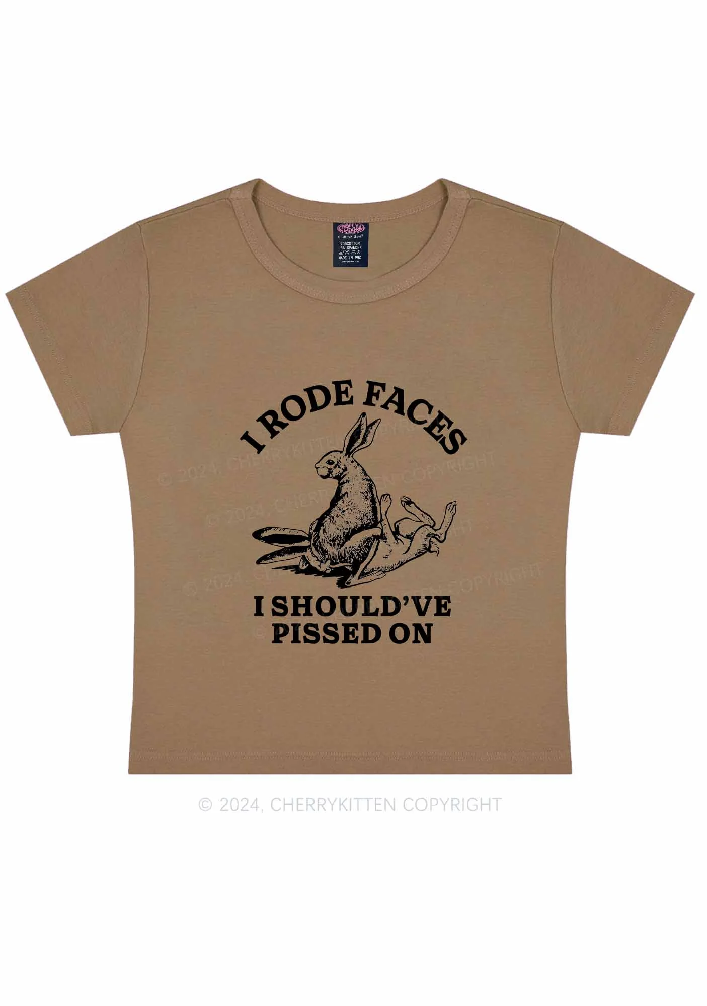 I Should've Pissed On Y2K Baby Tee Cherrykitten - Image 10