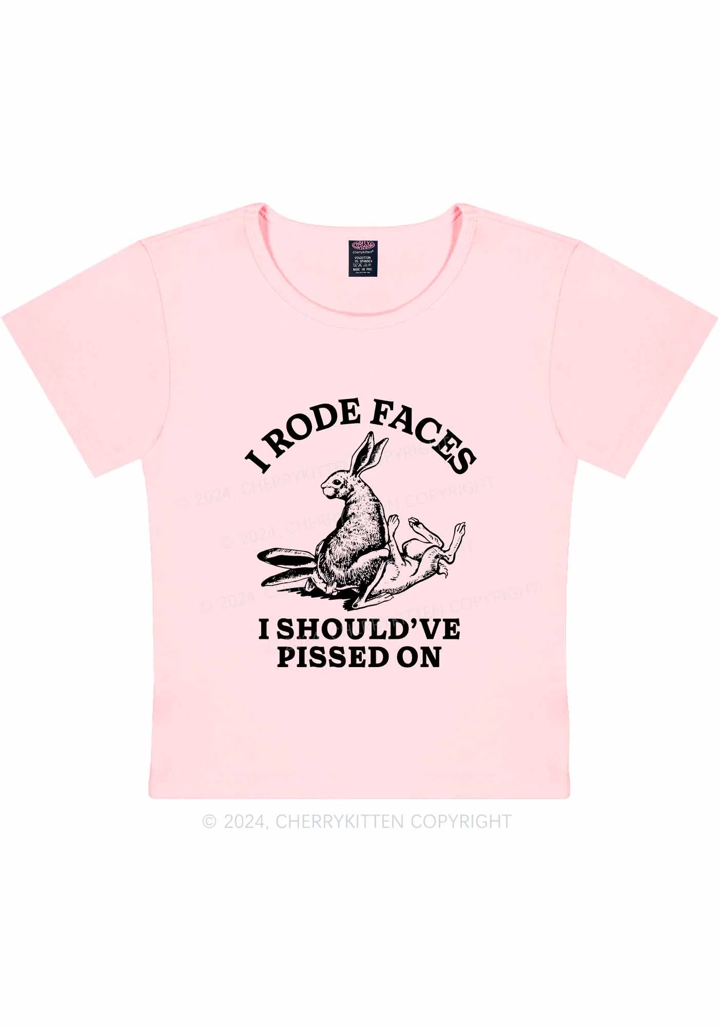 I Should've Pissed On Y2K Baby Tee Cherrykitten - Image 12