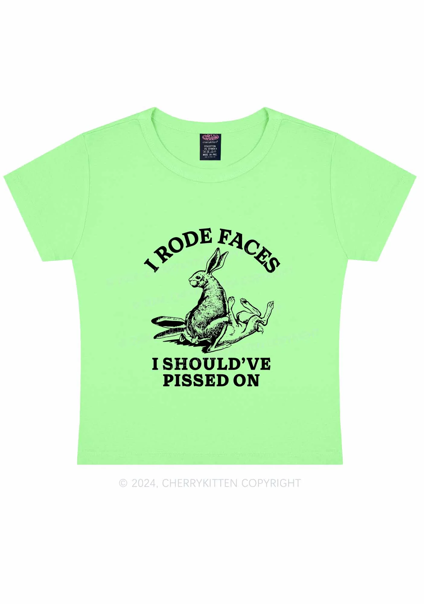 I Should've Pissed On Y2K Baby Tee Cherrykitten - Image 13