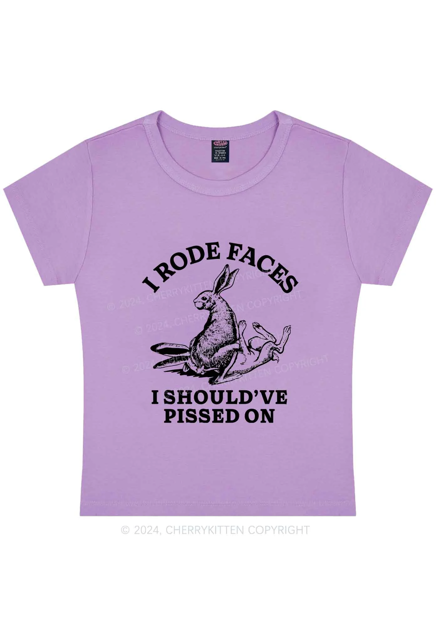 I Should've Pissed On Y2K Baby Tee Cherrykitten - Image 7