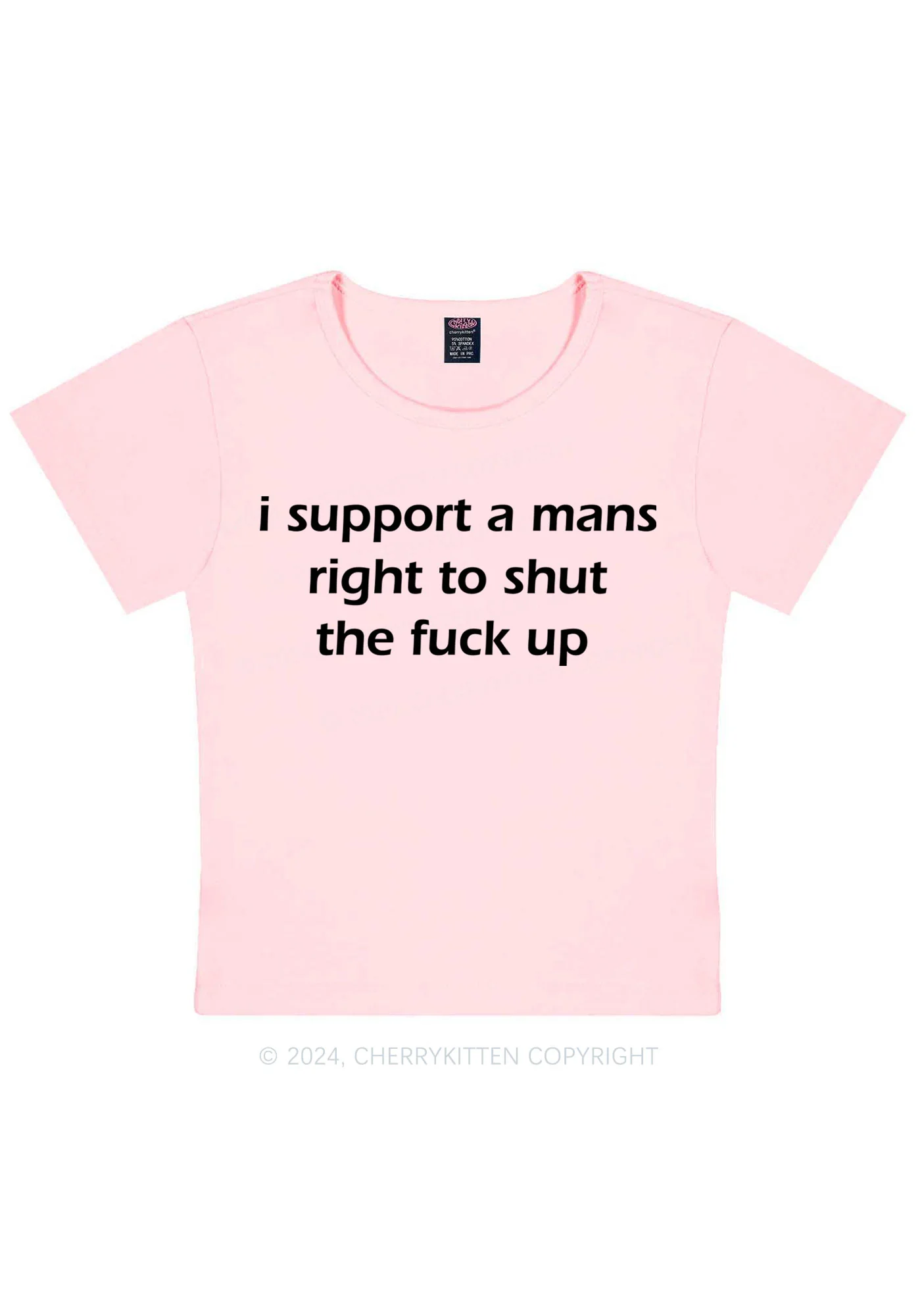 I Support A Mans Right Y2K Baby Tee Cherrykitten - Image 11