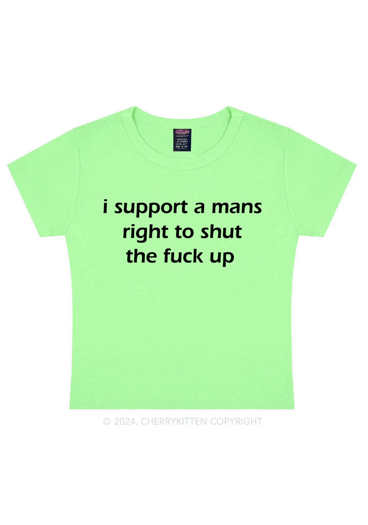 I Support A Mans Right Y2K Baby Tee Cherrykitten - Image 12