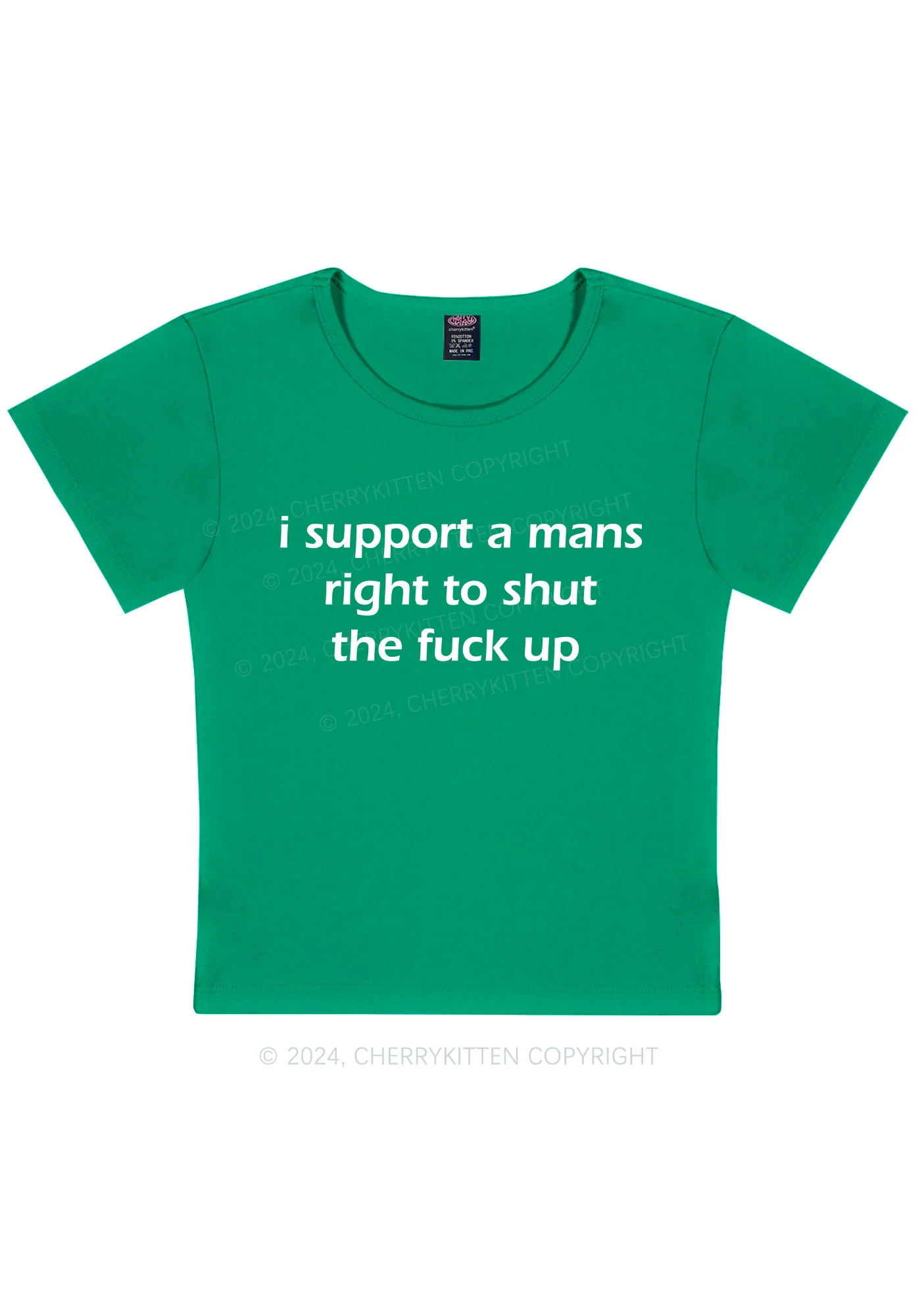 I Support A Mans Right Y2K Baby Tee Cherrykitten - Image 13