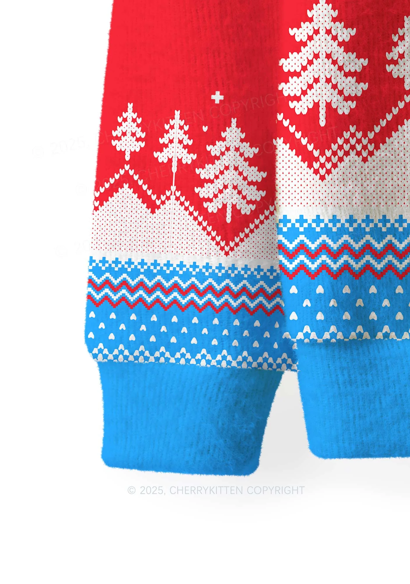 I Support A Mans Right Y2K Christmas Knit Sweatshirt Cherrykitten - Image 4