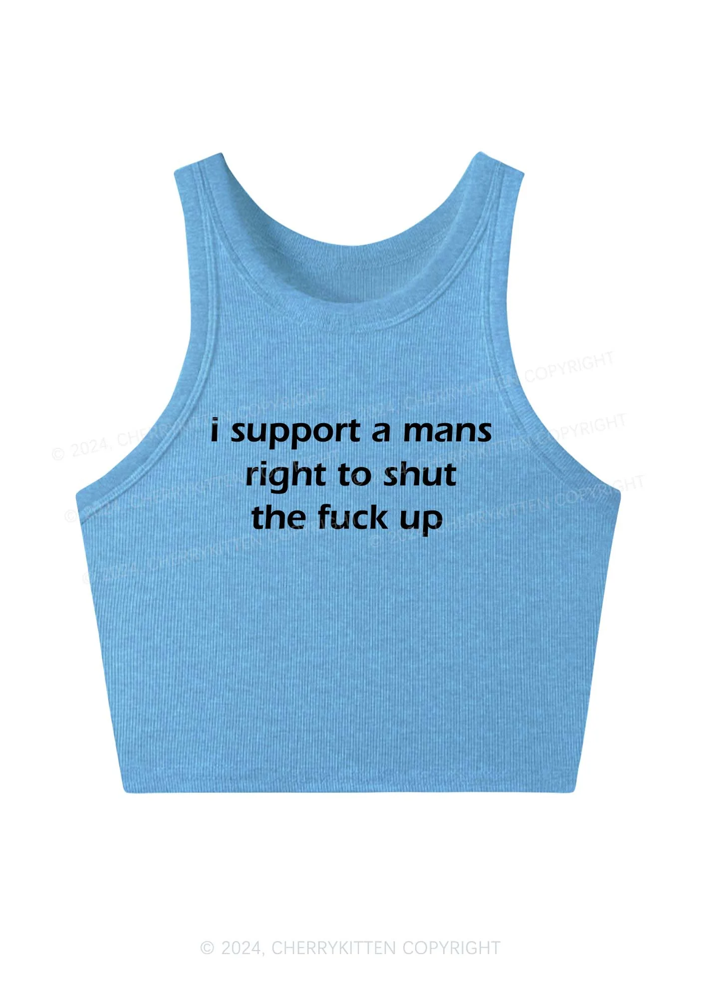 I Support A Mans Right Y2K Crop Tank Top Cherrykitten - Image 4
