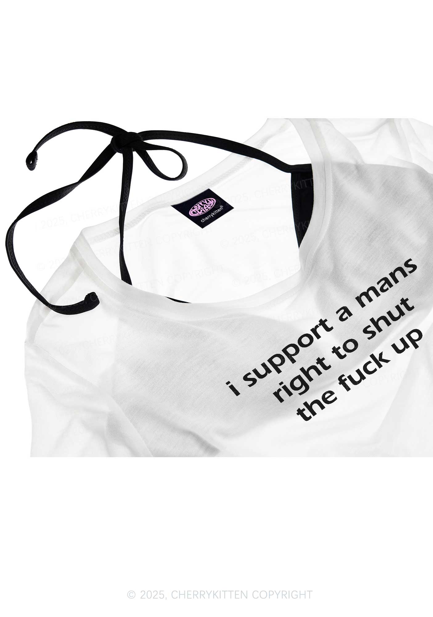 I Support A Mans Right  Y2K Sheer Boyfriend Tee Cherrykitten - Image 4