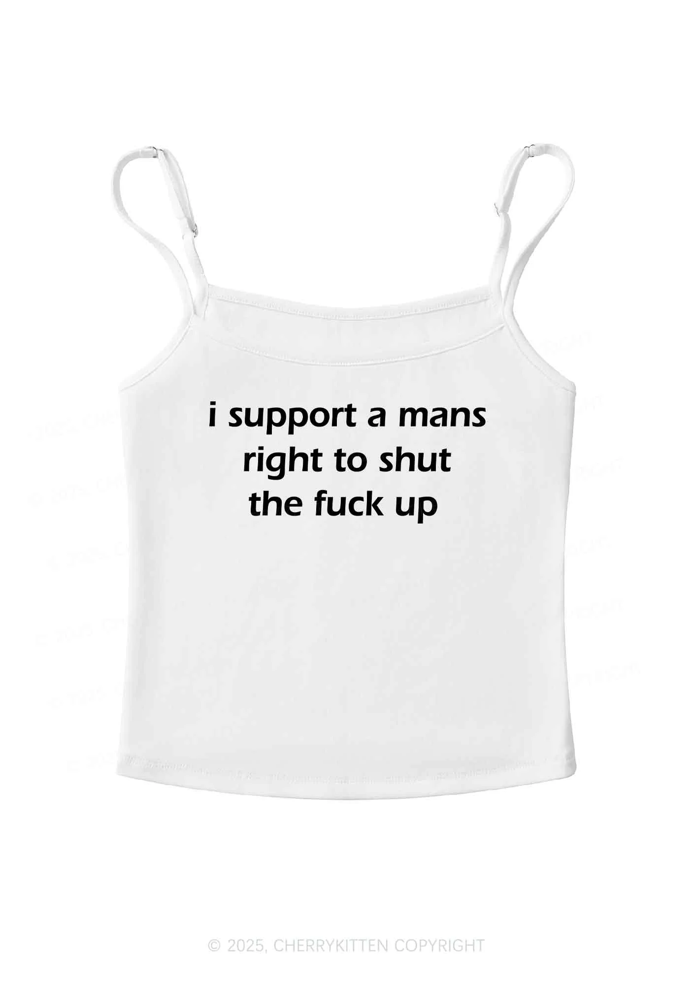 I Support A Mans Right Y2K Spaghetti Strap Cami Cherrykitten - Image 3