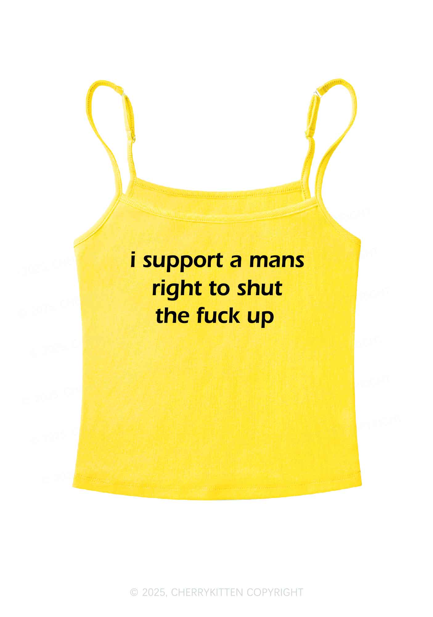 I Support A Mans Right Y2K Spaghetti Strap Cami Cherrykitten - Image 5