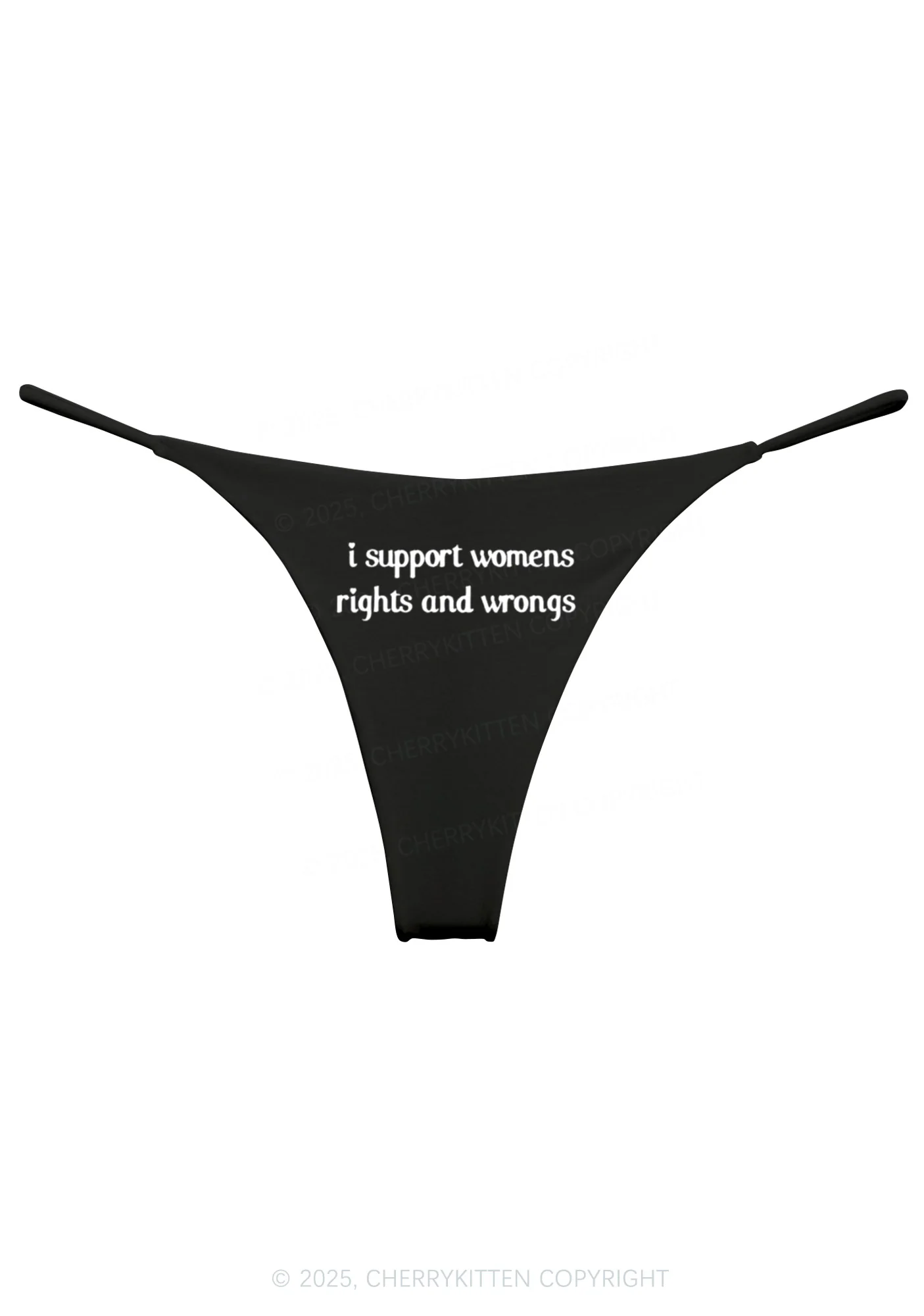 I Support Women Y2K Bikini String Thong Cherrykitten - Image 3