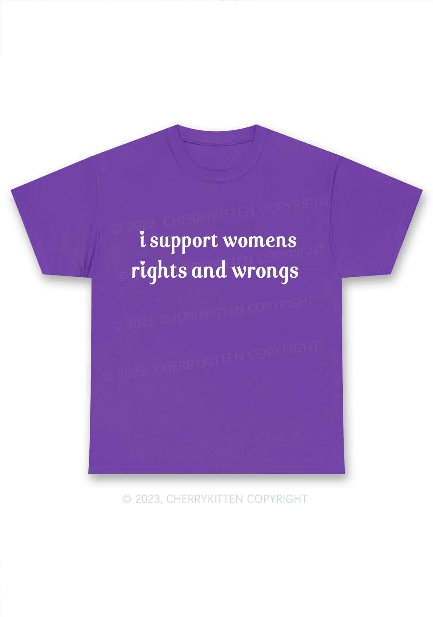 I Support Women Y2K Chunky Shirt Cherrykitten - Image 4