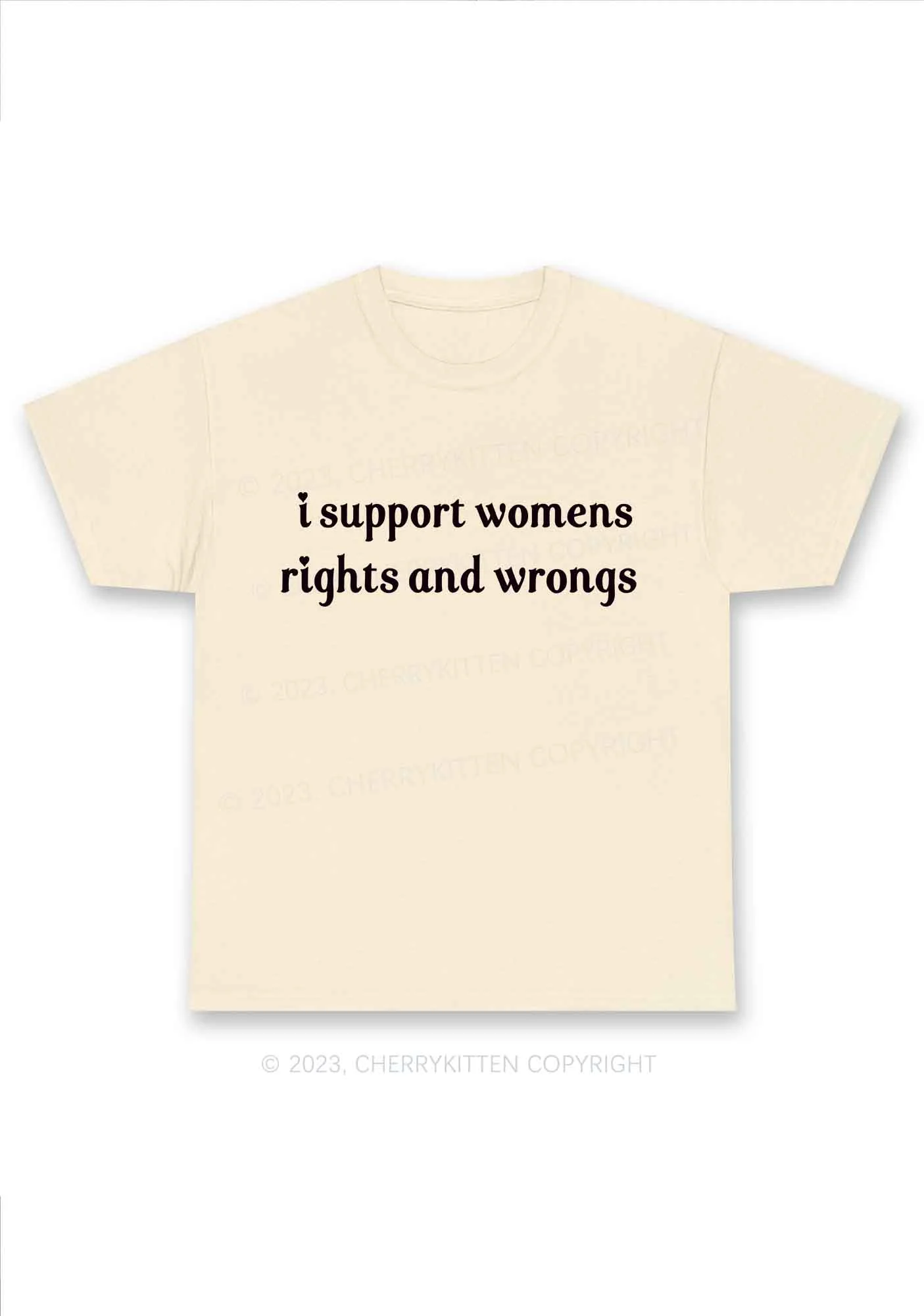 I Support Women Y2K Chunky Shirt Cherrykitten - Image 6