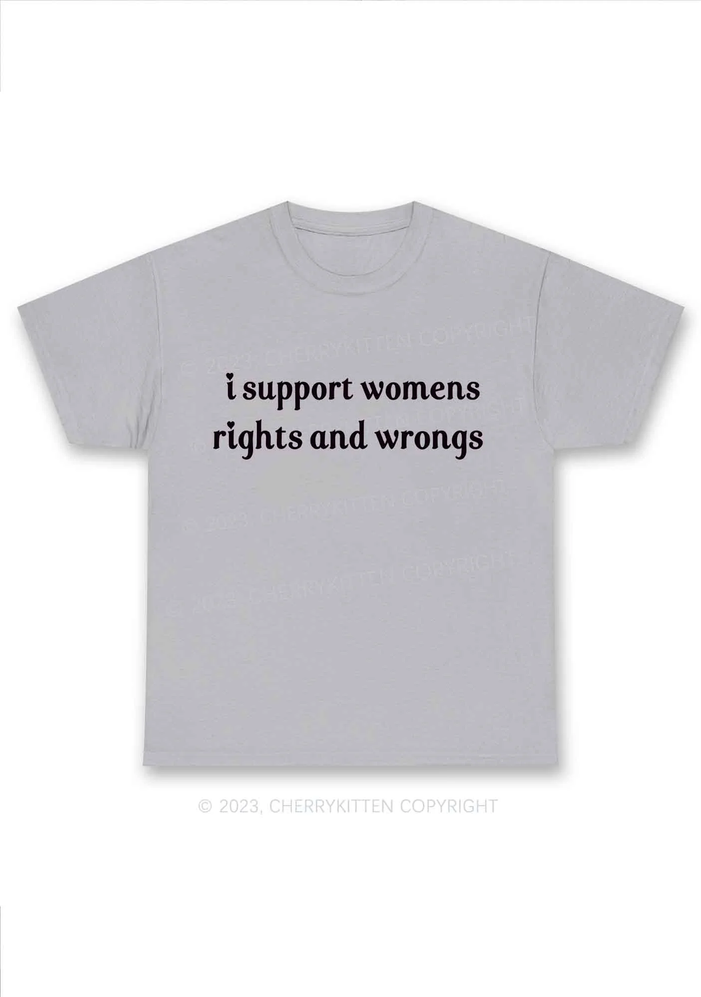 I Support Women Y2K Chunky Shirt Cherrykitten - Image 7