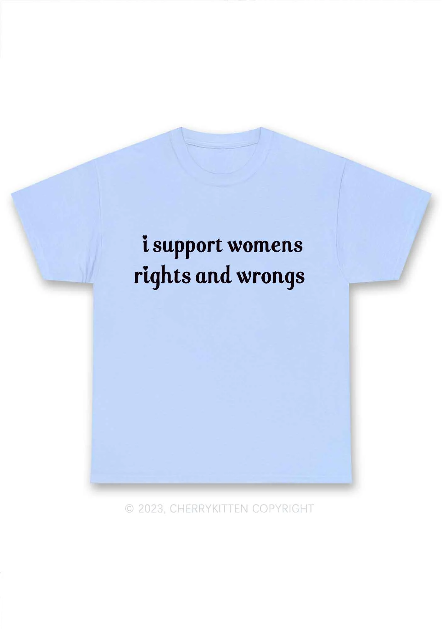 I Support Women Y2K Chunky Shirt Cherrykitten - Image 8