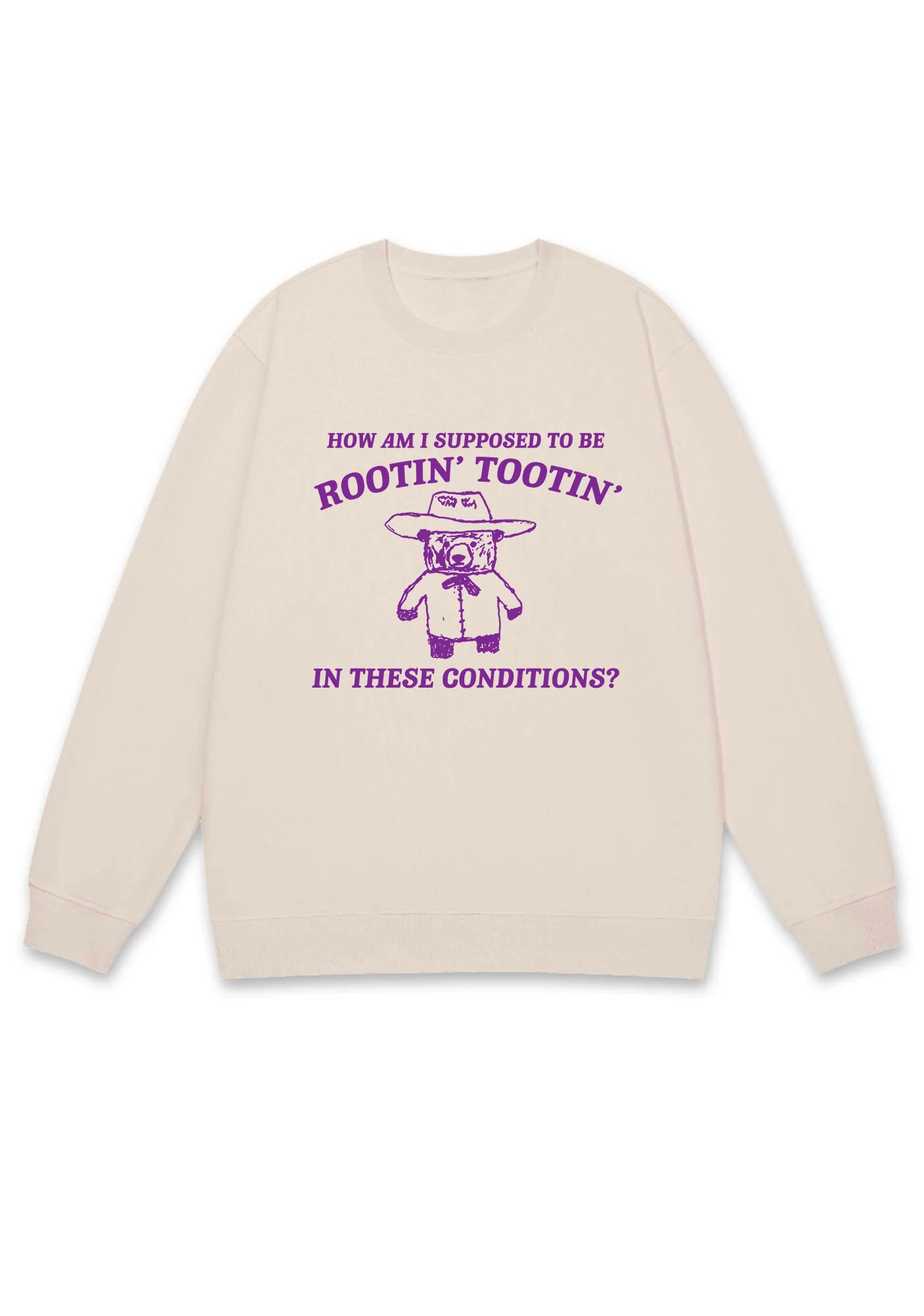 I Supposed To Be Rootin' Tootin' Y2K Sweatshirt - Image 4
