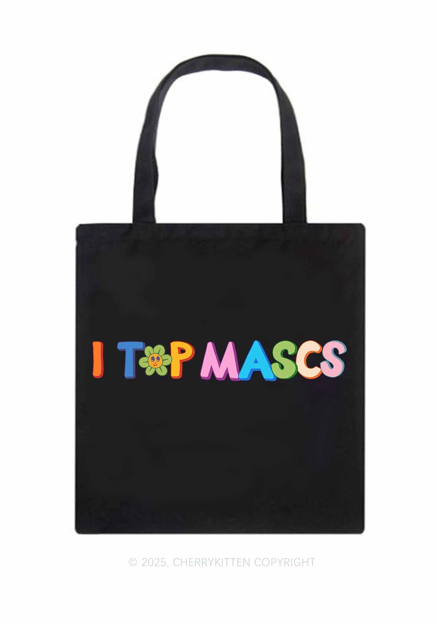 I Top Mascs Pride Y2K Canvas Tote Bag Cherrykitten - Image 3