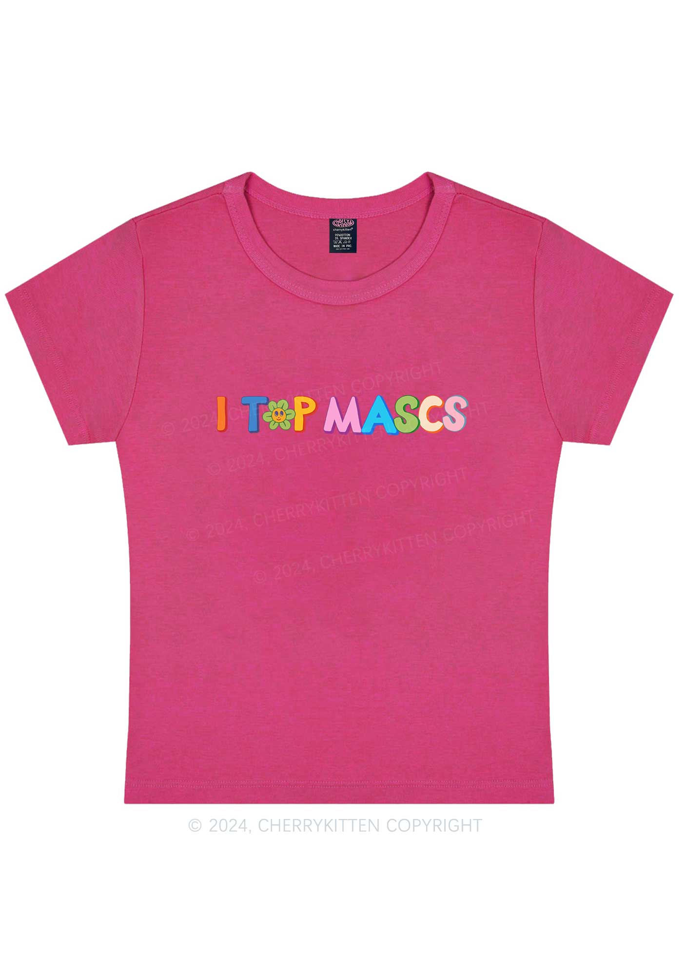 I Top Mascs Y2K Baby Tee Cherrykitten - Image 7
