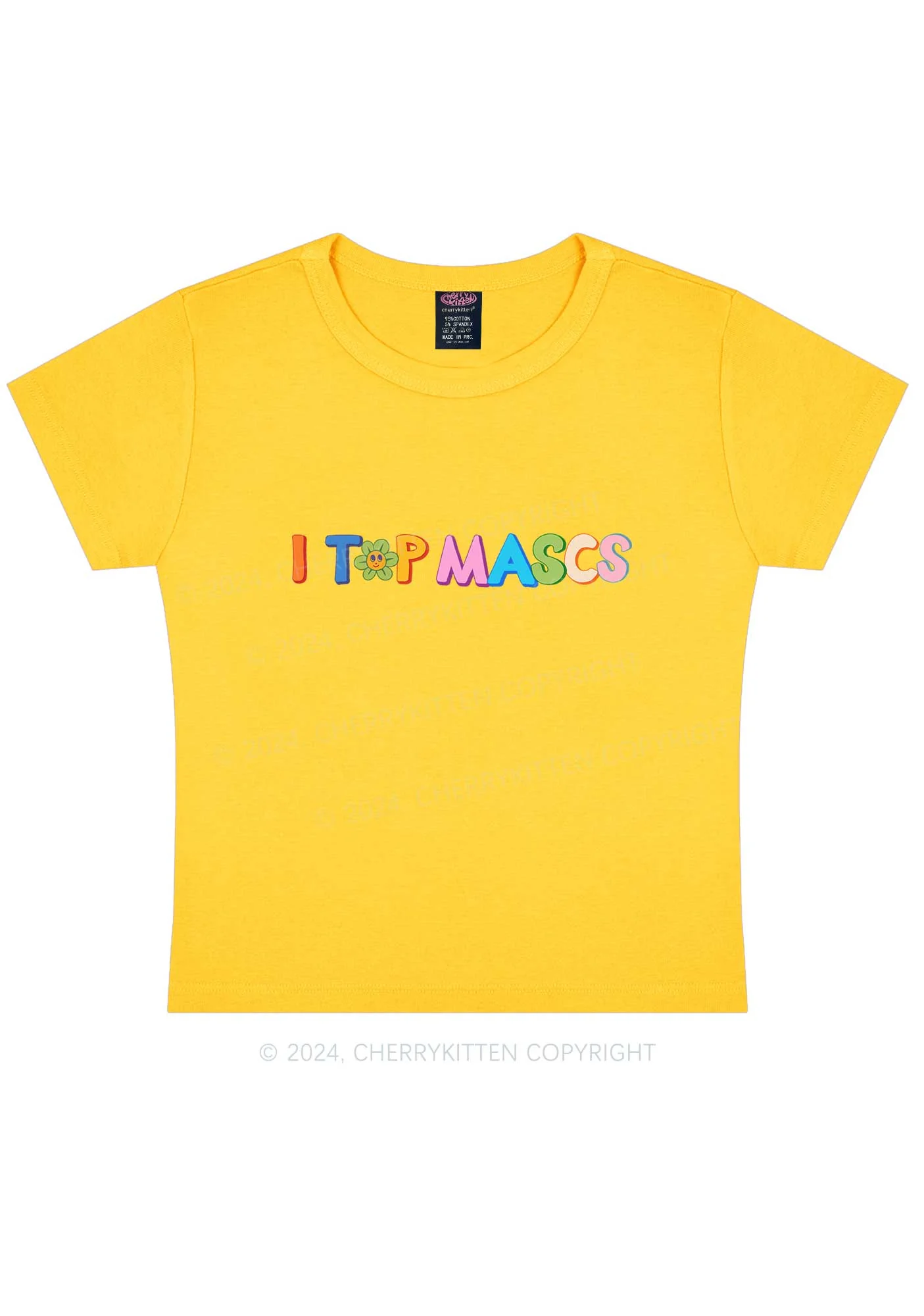I Top Mascs Y2K Baby Tee Cherrykitten - Image 9