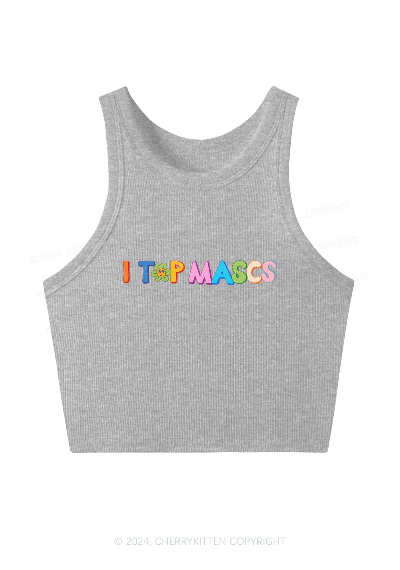I Top Mascs Y2K Crop Tank Top Cherrykitten - Image 3