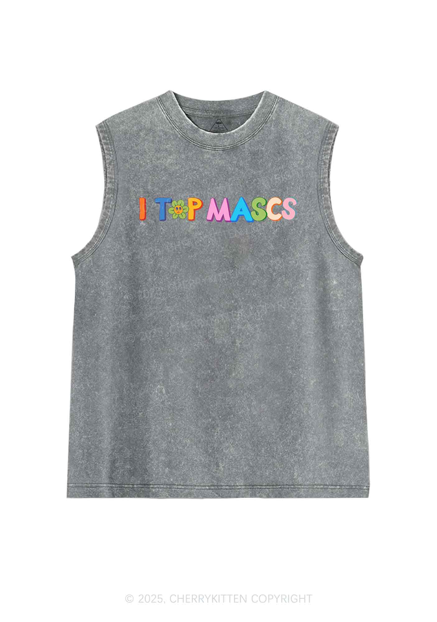 I Top Mascs Y2K Washed Tank Cherrykitten - Image 5