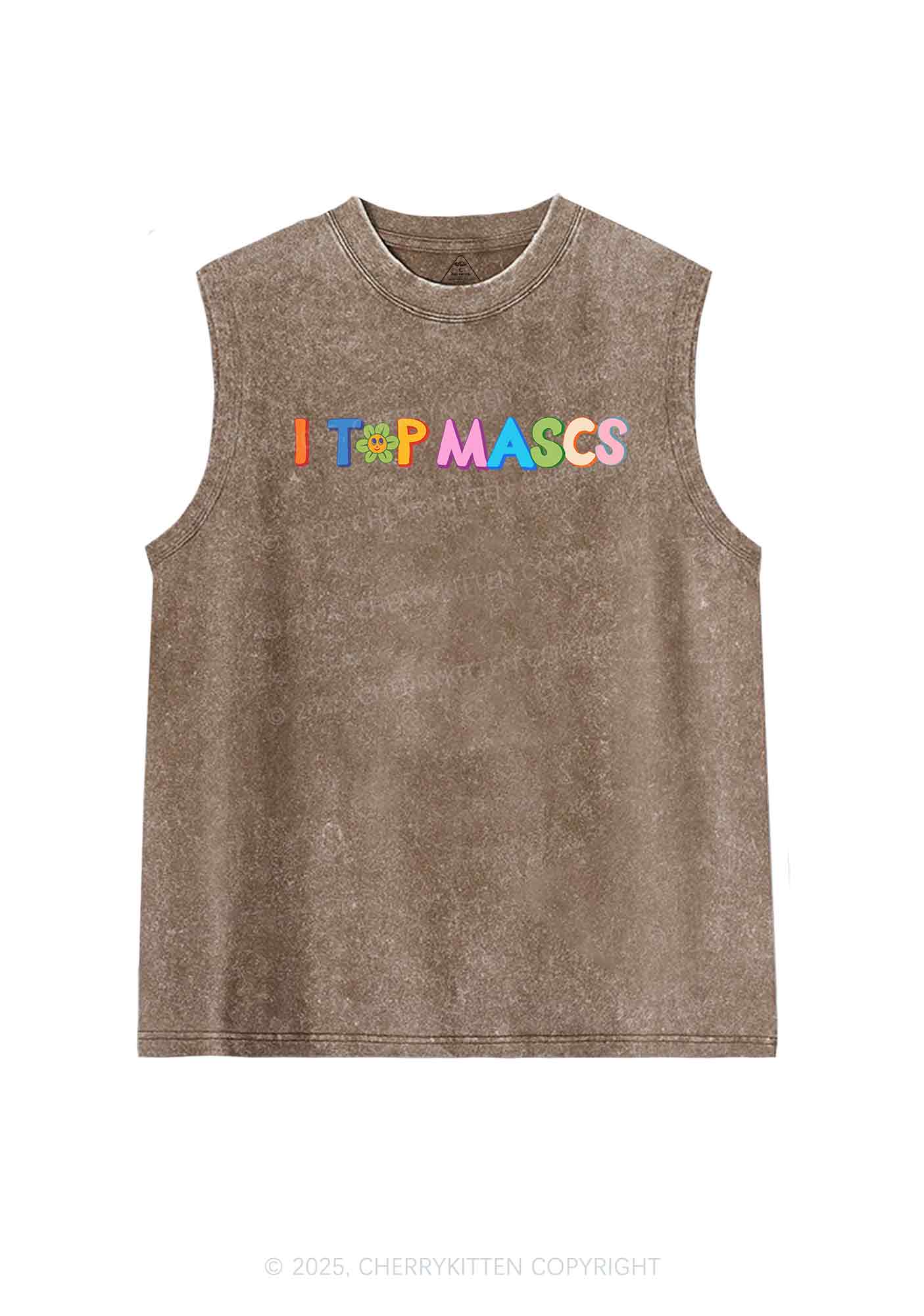 I Top Mascs Y2K Washed Tank Cherrykitten - Image 6