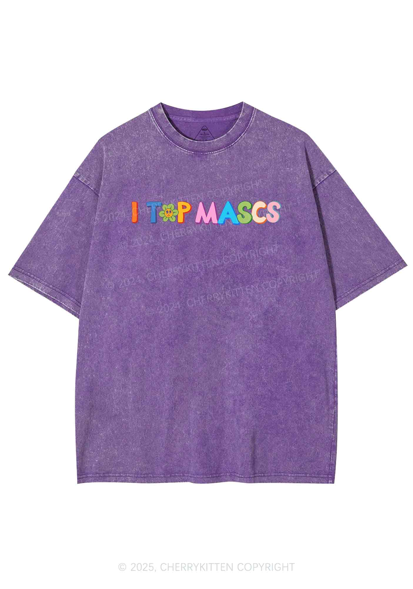 I Top Mascs Y2K Washed Tee Cherrykitten - Image 4