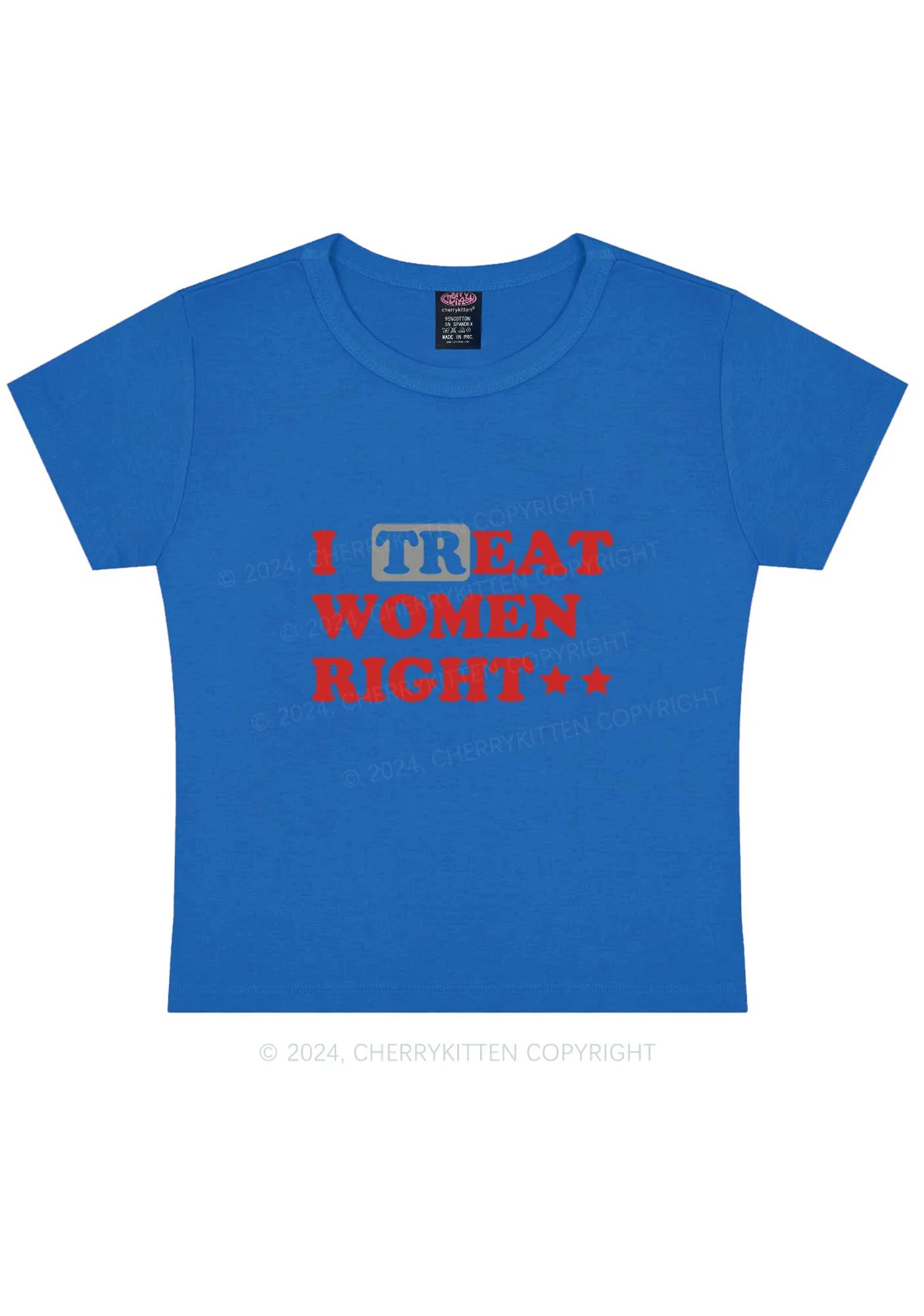 I Treat Women Right Y2K Baby Tee Cherrykitten - Image 11