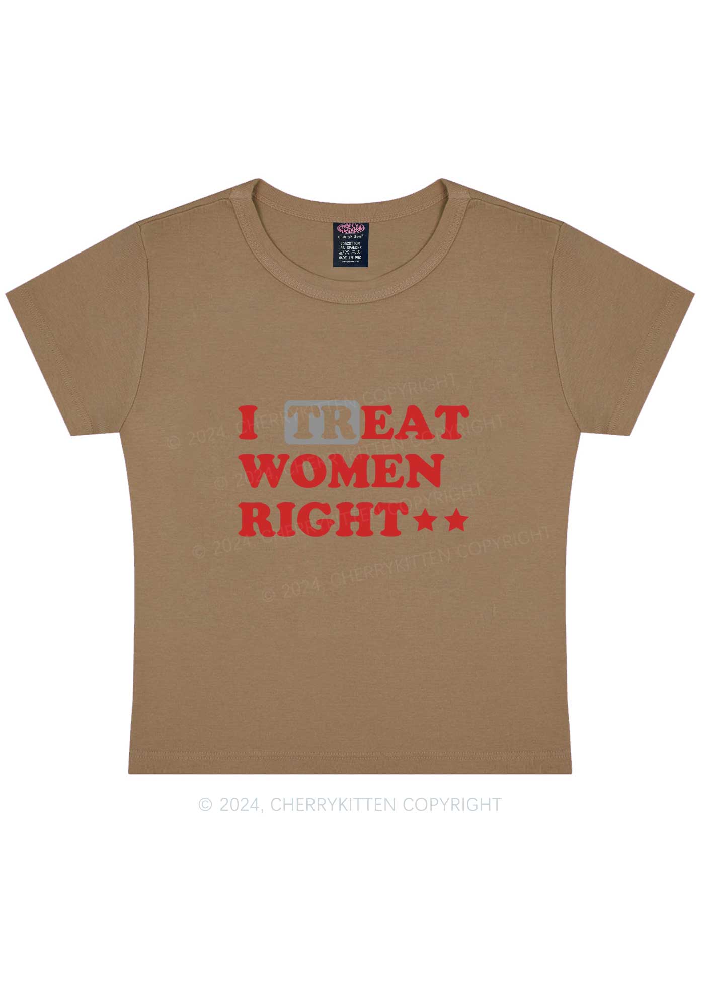 I Treat Women Right Y2K Baby Tee Cherrykitten - Image 12