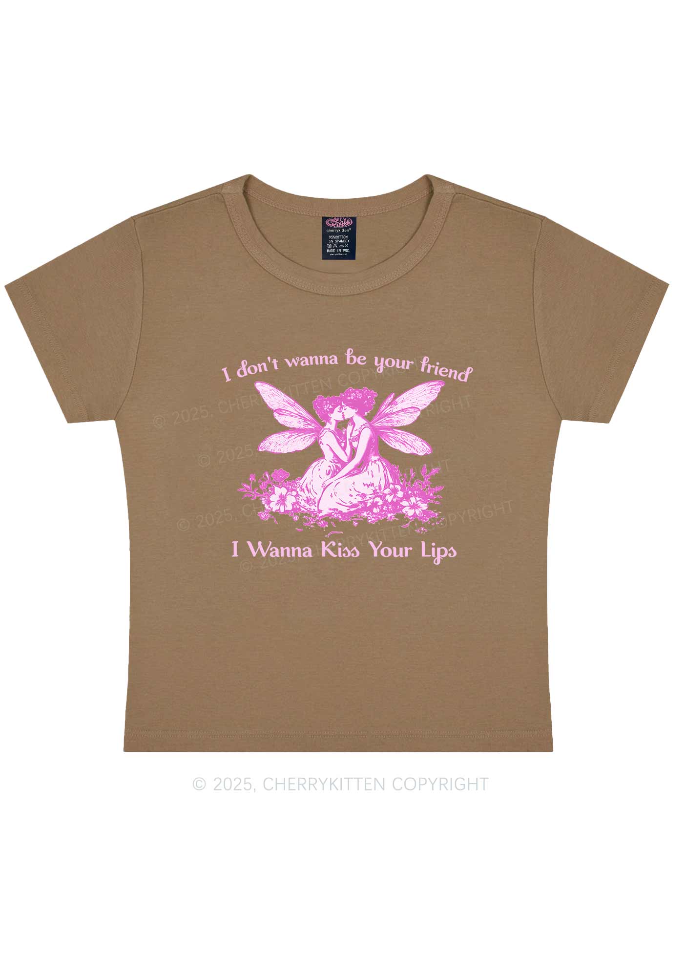 I Wanna Kiss Your Lips Pride Y2K Baby Tee Cherrykitten - Image 10