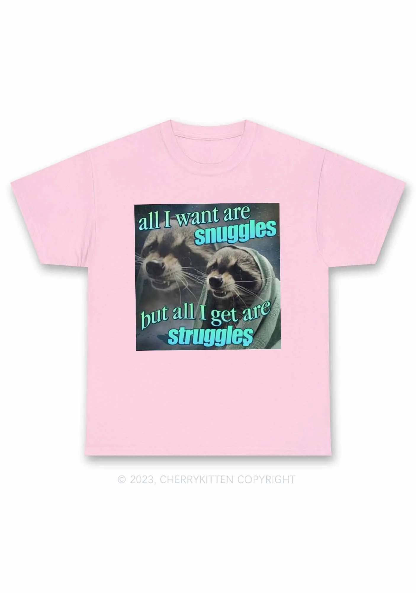 I Want Snuggles Y2K Chunky Shirt Cherrykitten - Image 6
