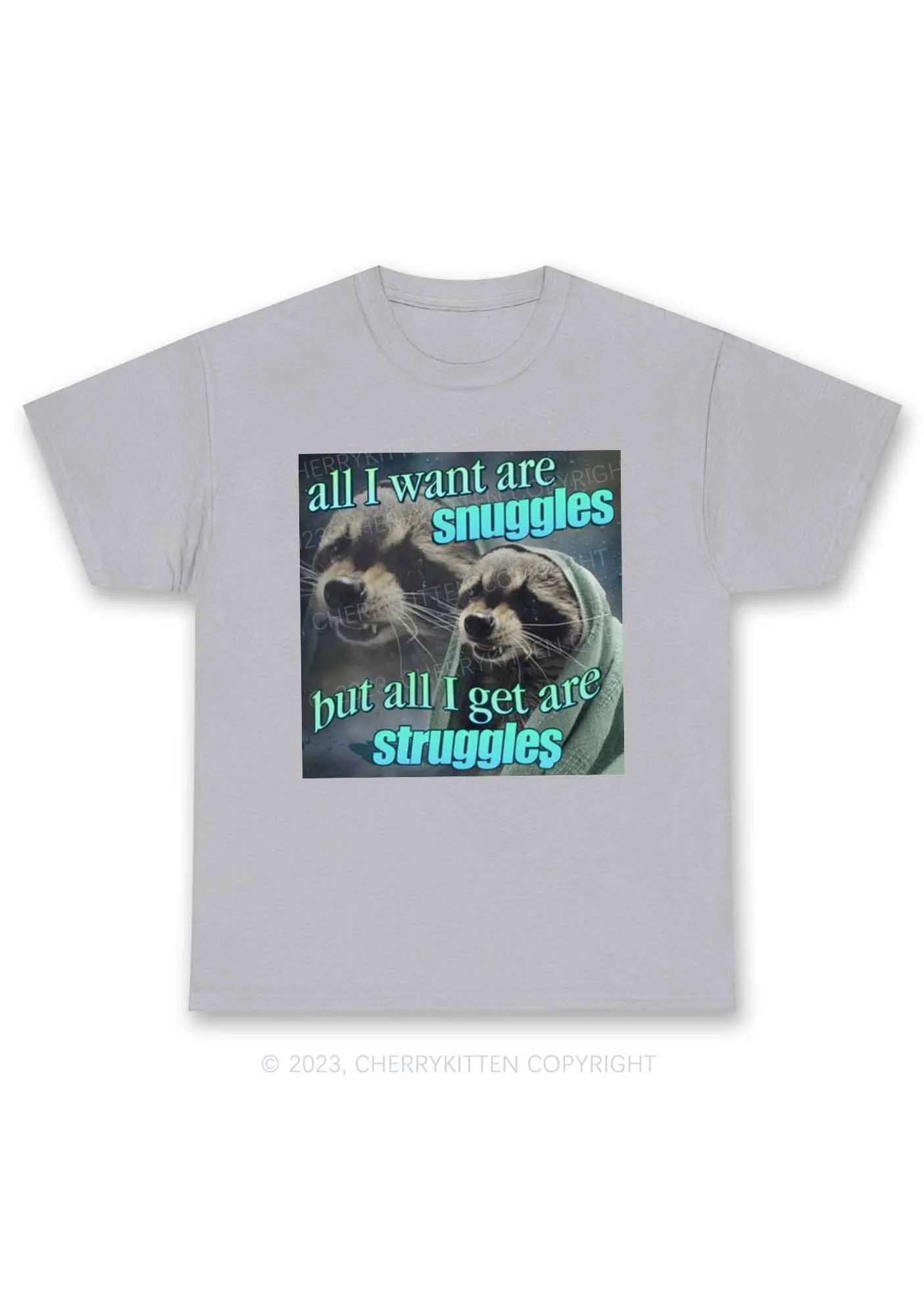 I Want Snuggles Y2K Chunky Shirt Cherrykitten - Image 7