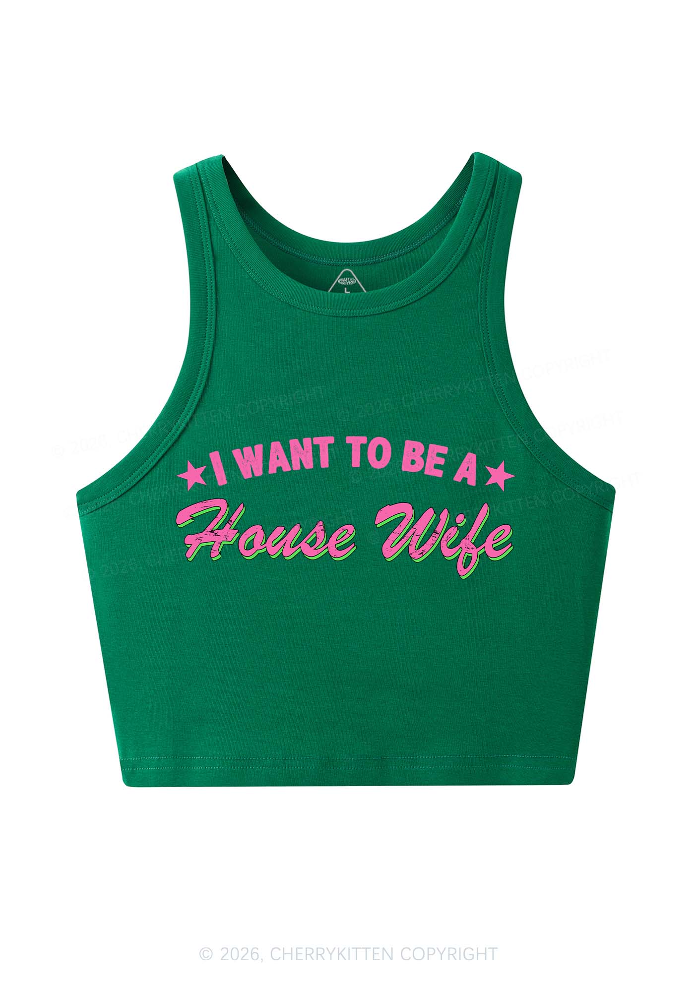 I Want To Be House Wife Y2K Crop Tank Top Cherrykitten - Image 10