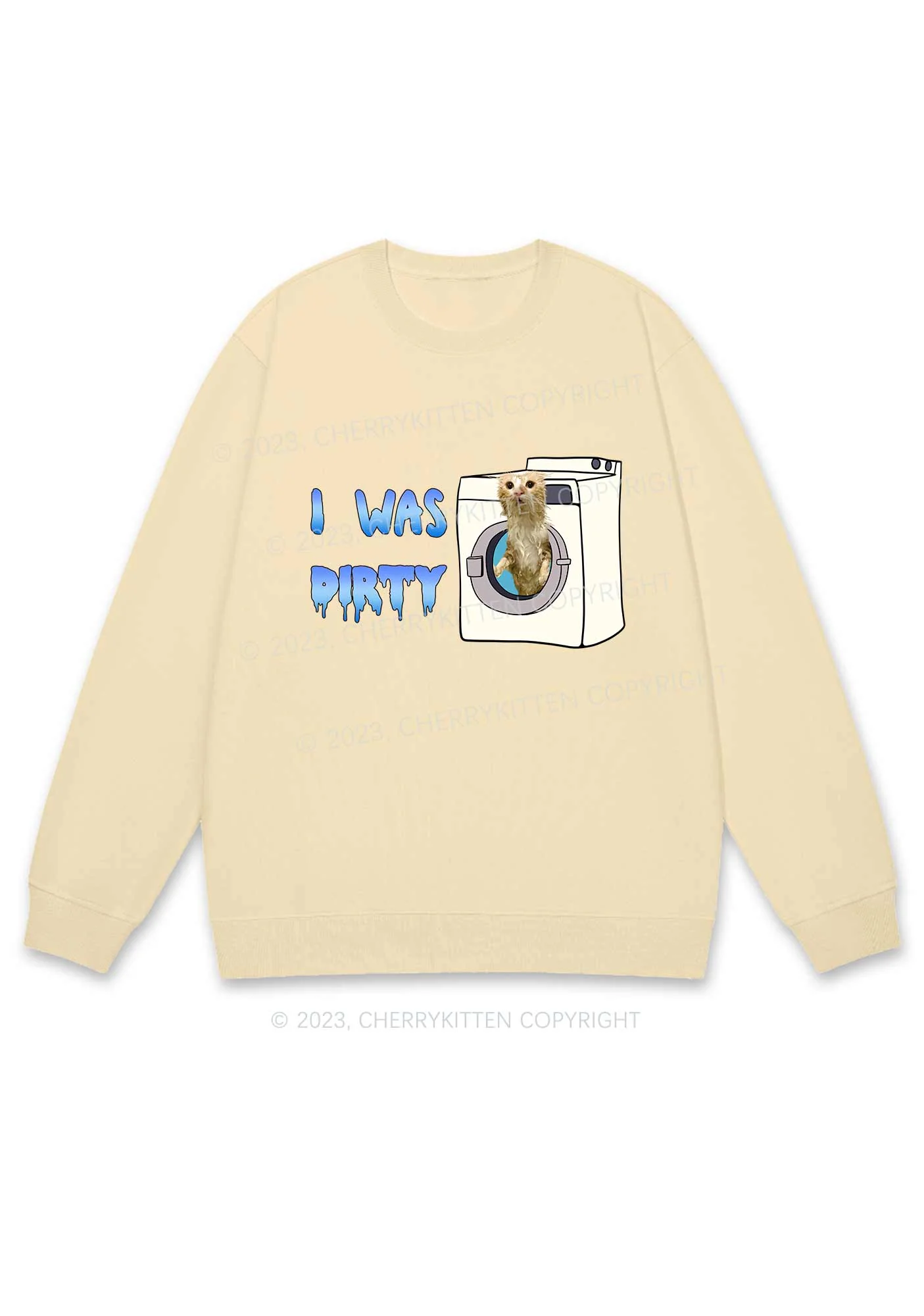 I Was Dirty Y2K Sweatshirt Cherrykitten - Image 4