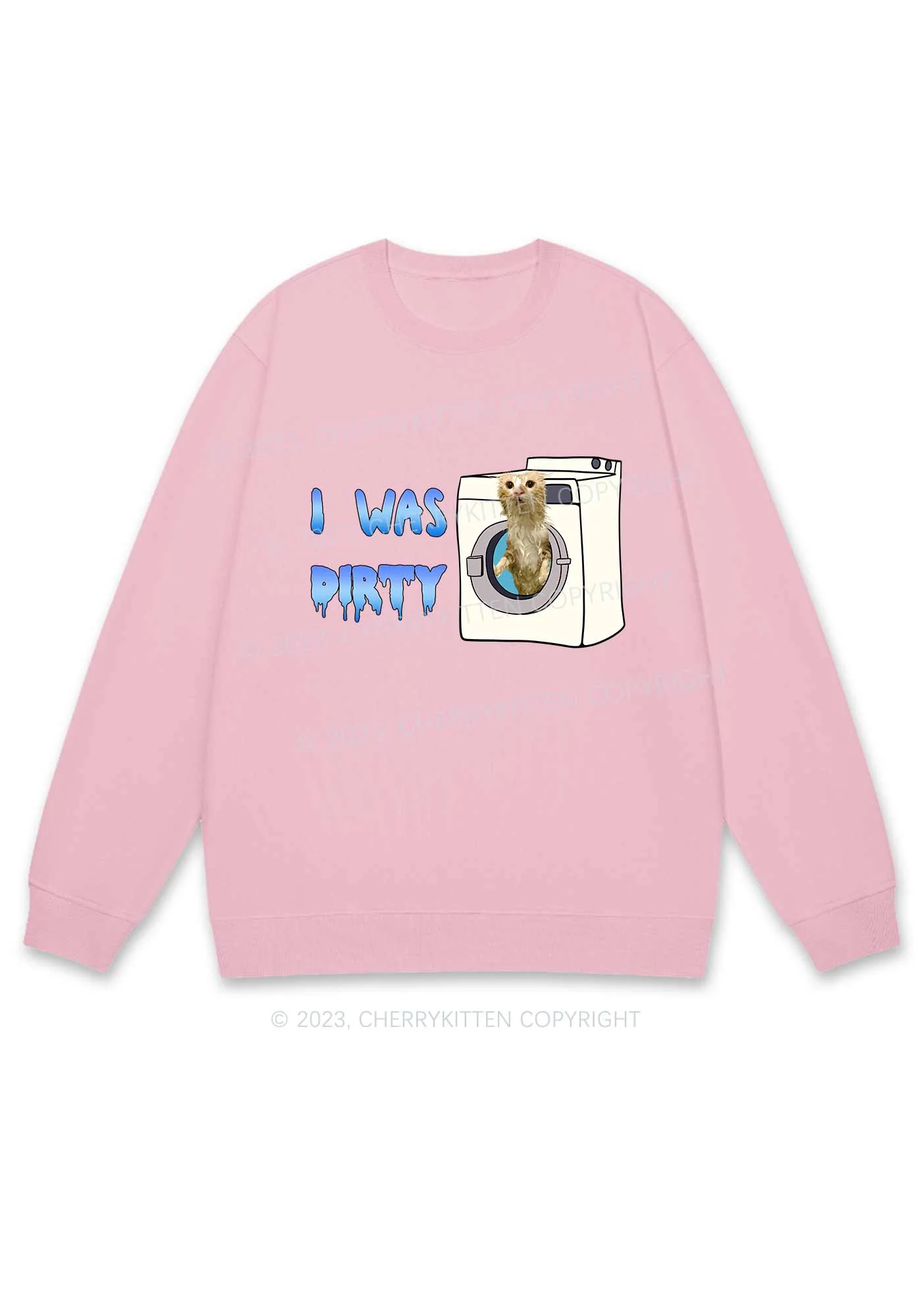 I Was Dirty Y2K Sweatshirt Cherrykitten - Image 6