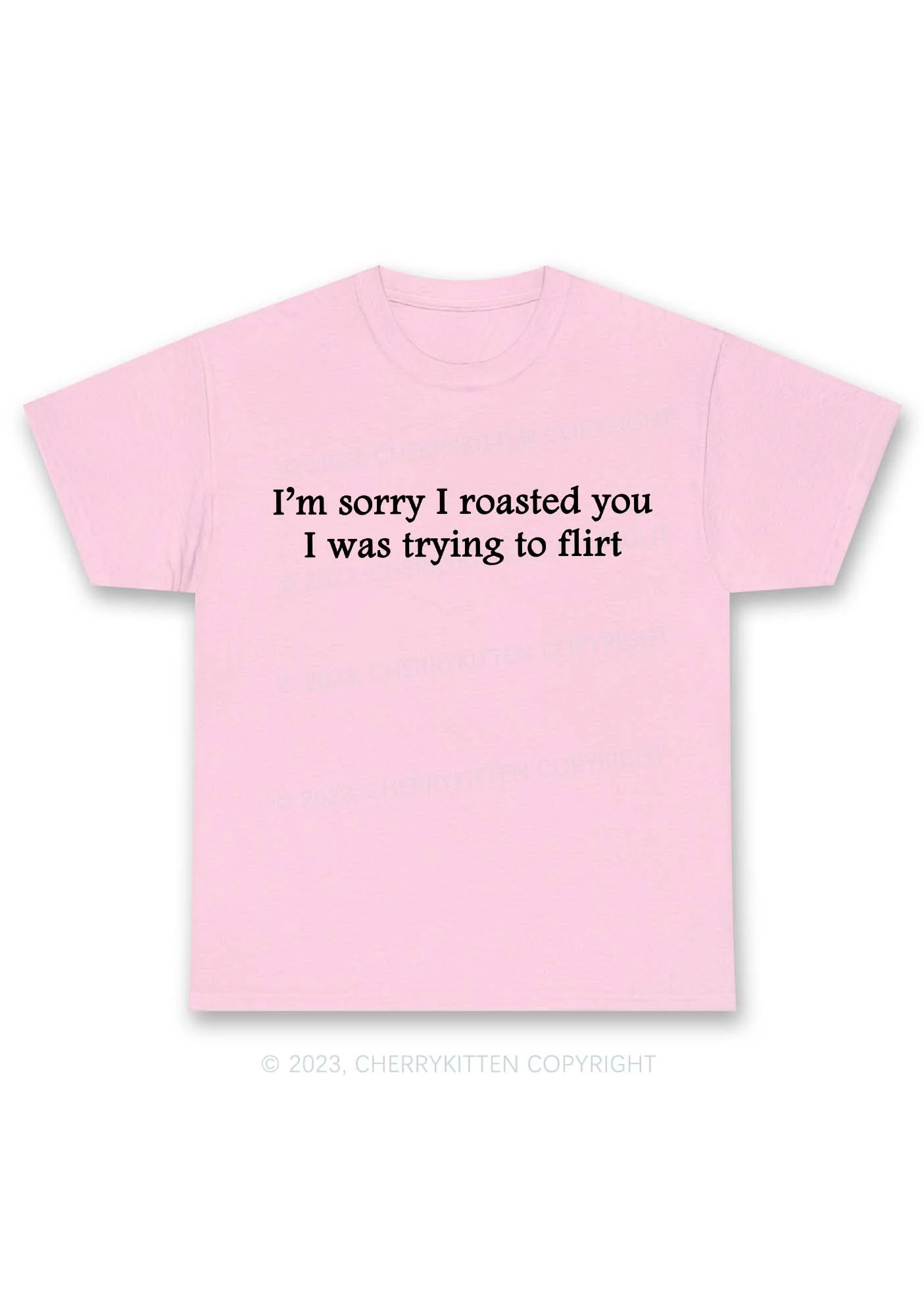 I Was Trying To Flirt Y2K Chunky Shirt Cherrykitten - Image 6