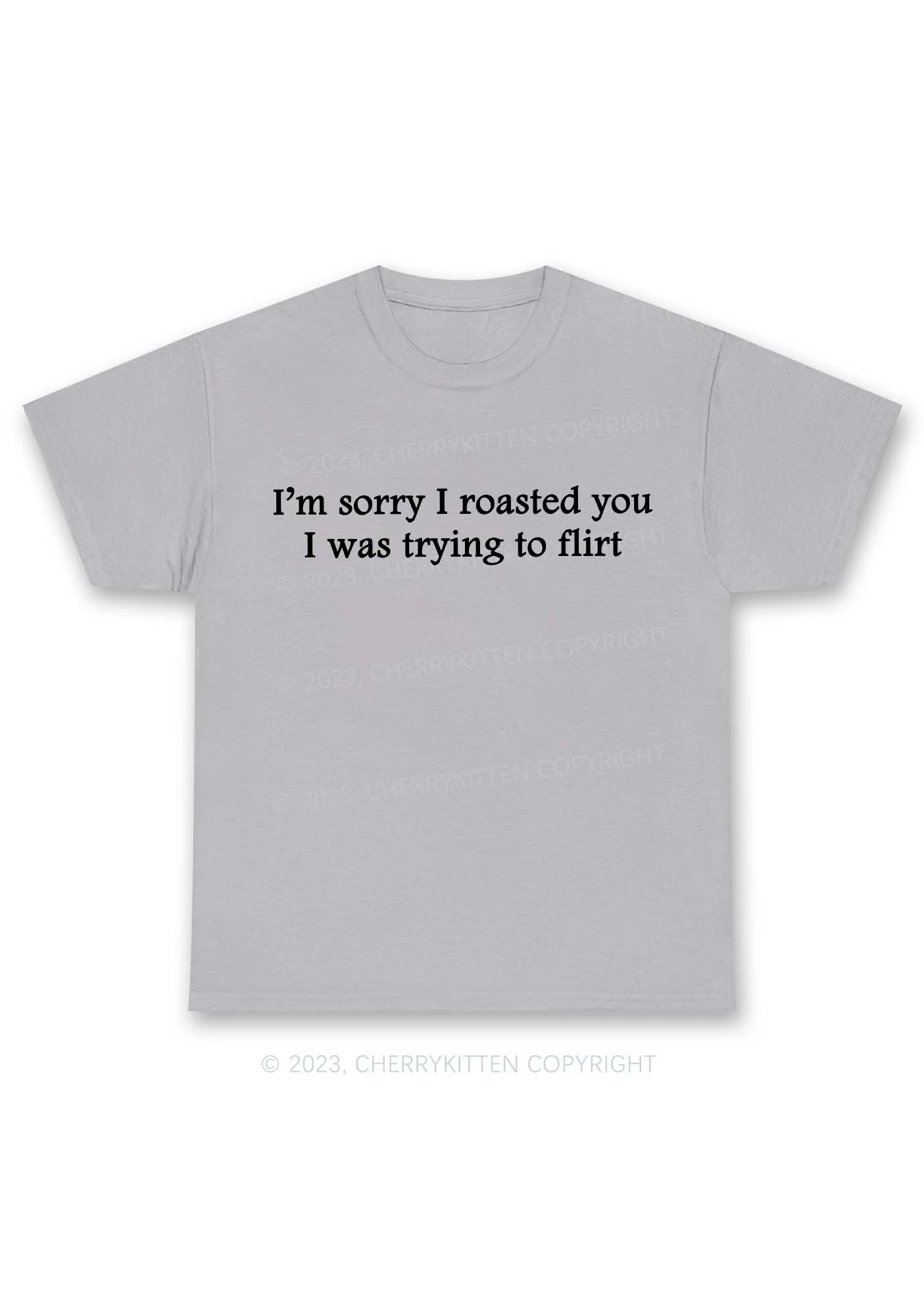I Was Trying To Flirt Y2K Chunky Shirt Cherrykitten - Image 7