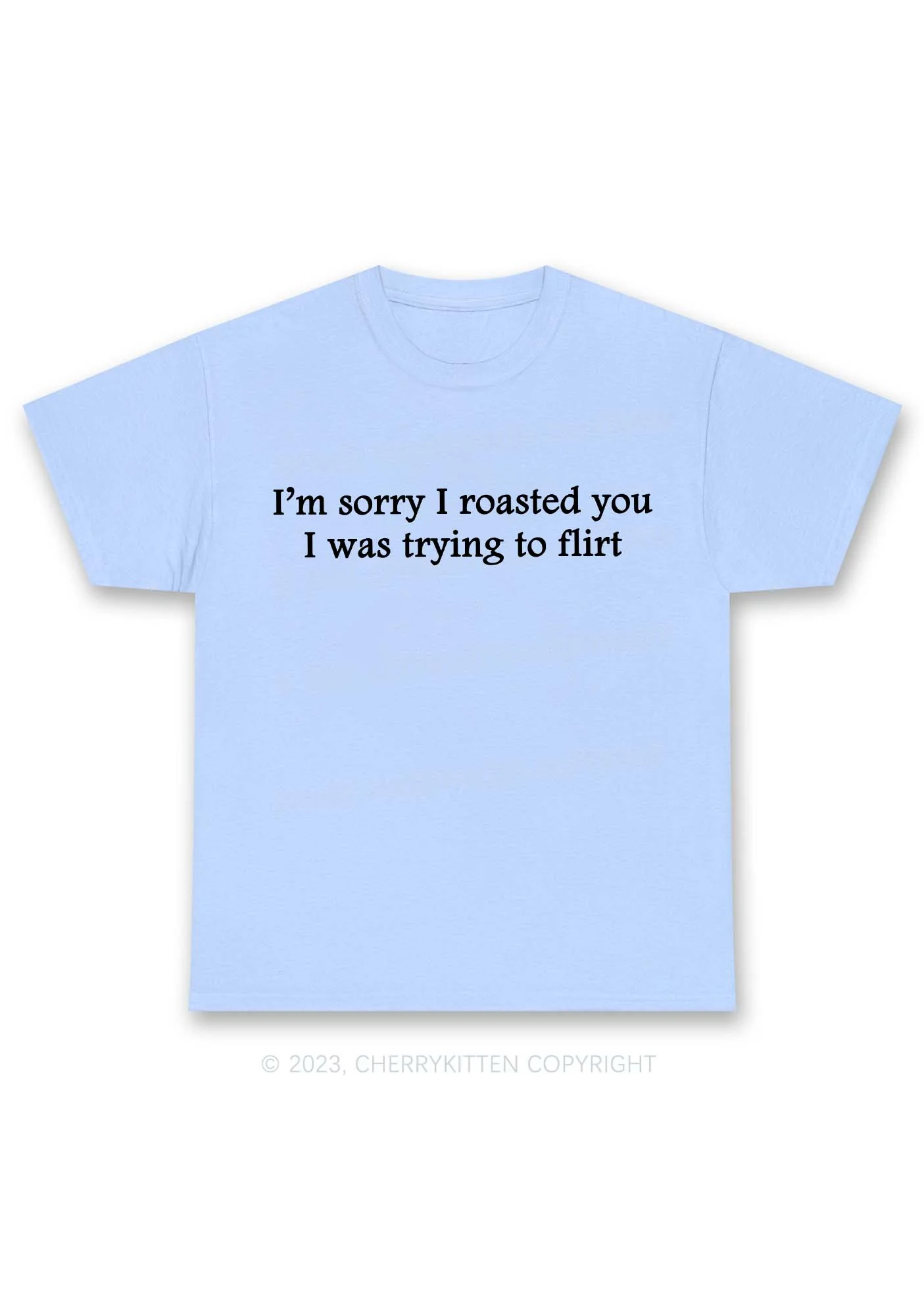 I Was Trying To Flirt Y2K Chunky Shirt Cherrykitten - Image 8