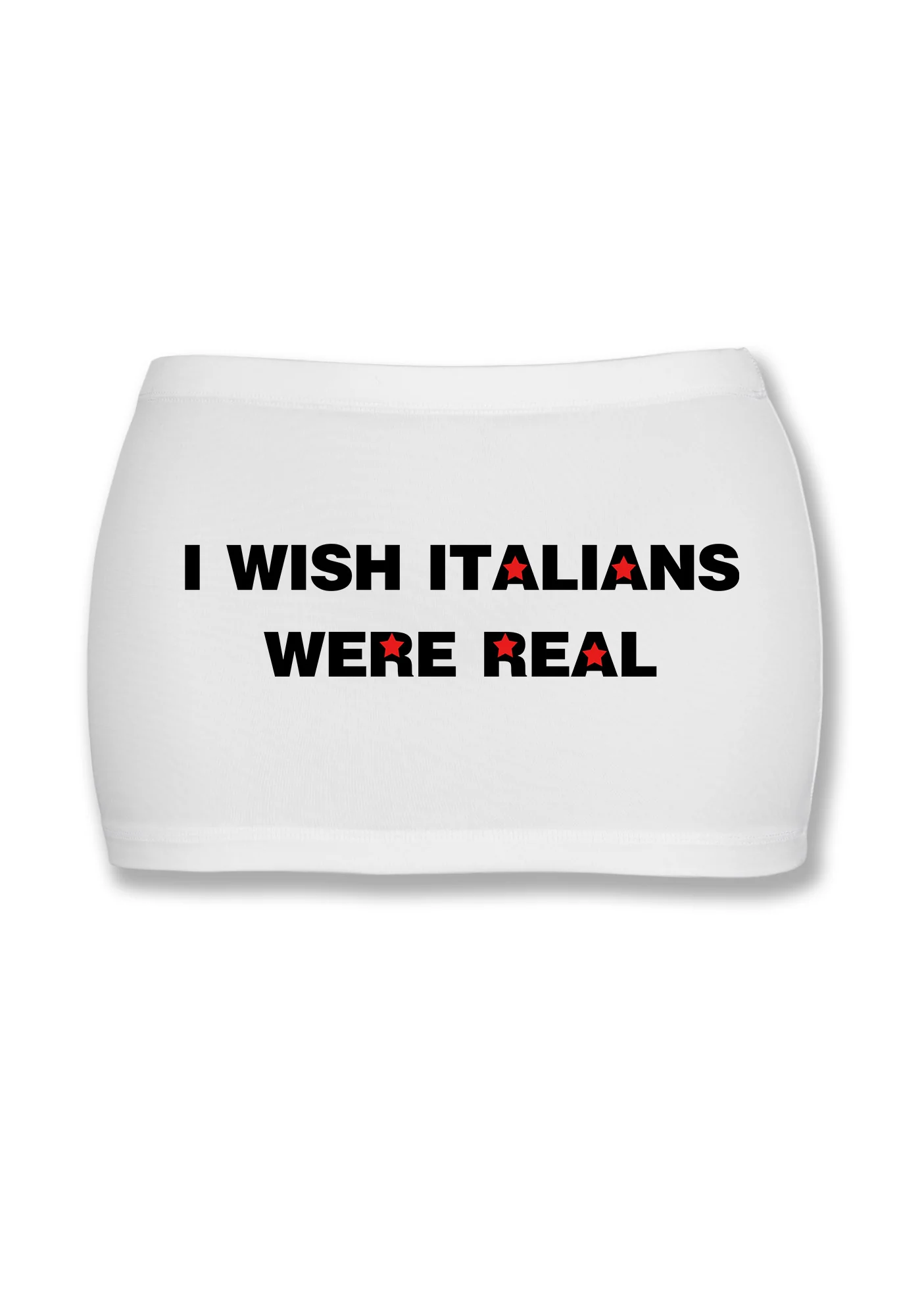 I Wish Italians Were Real Y2K Mini Hip Skirt Cherrykitten - Image 2
