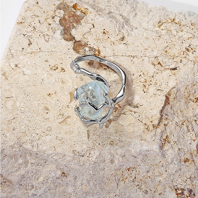 Ice Blue Gem Ring - Image 3