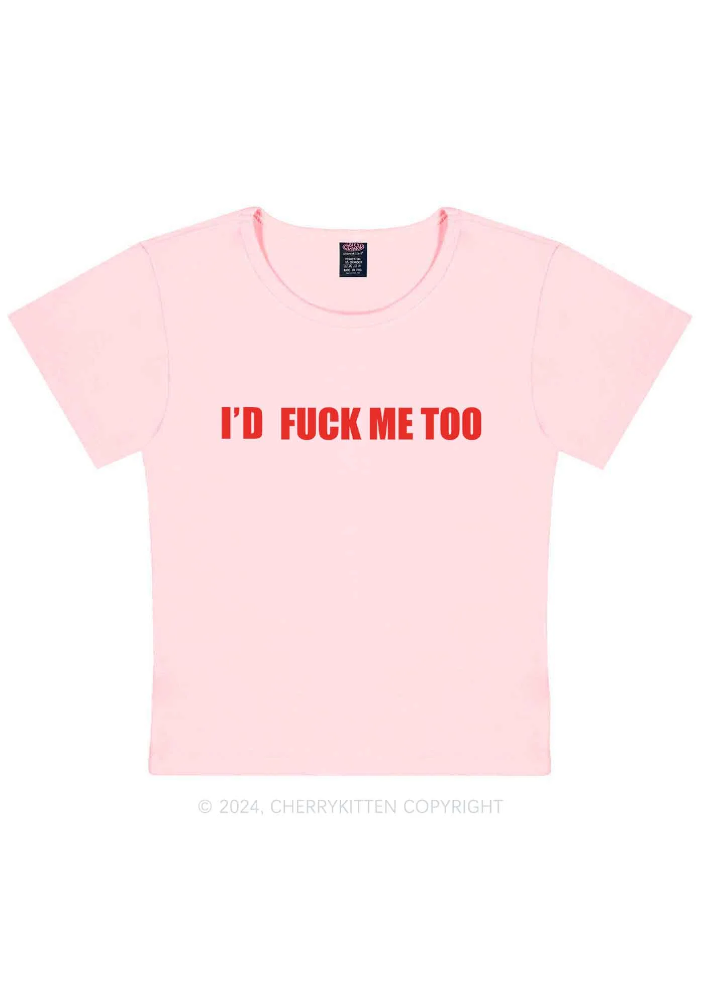 I'd Fxxk Me Too Y2K Baby Tee Cherrykitten - Image 11