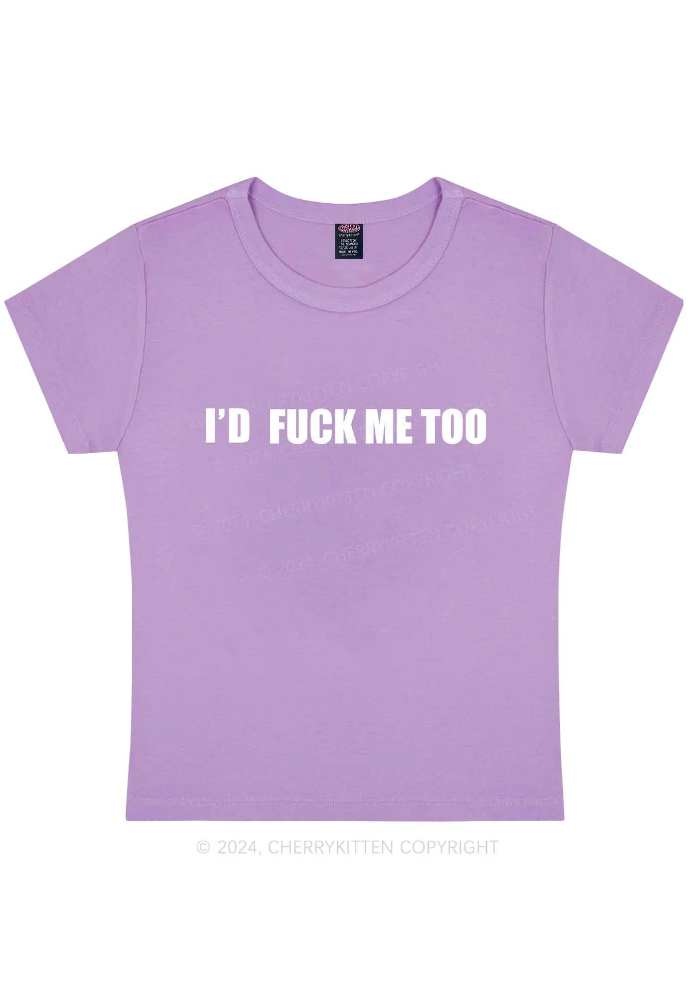 I'd Fxxk Me Too Y2K Baby Tee Cherrykitten - Image 8