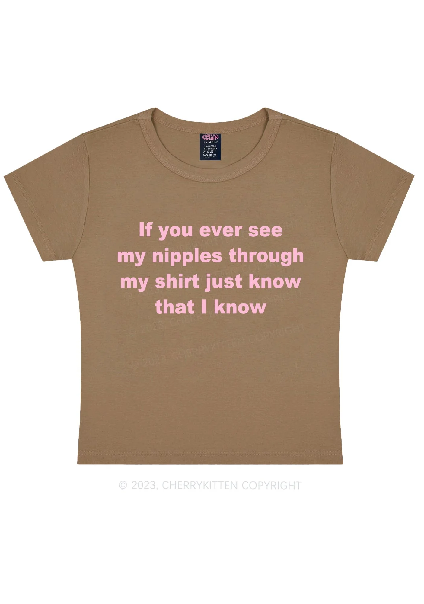If You Ever See My Shirt Y2K Baby Tee Cherrykitten - Image 6