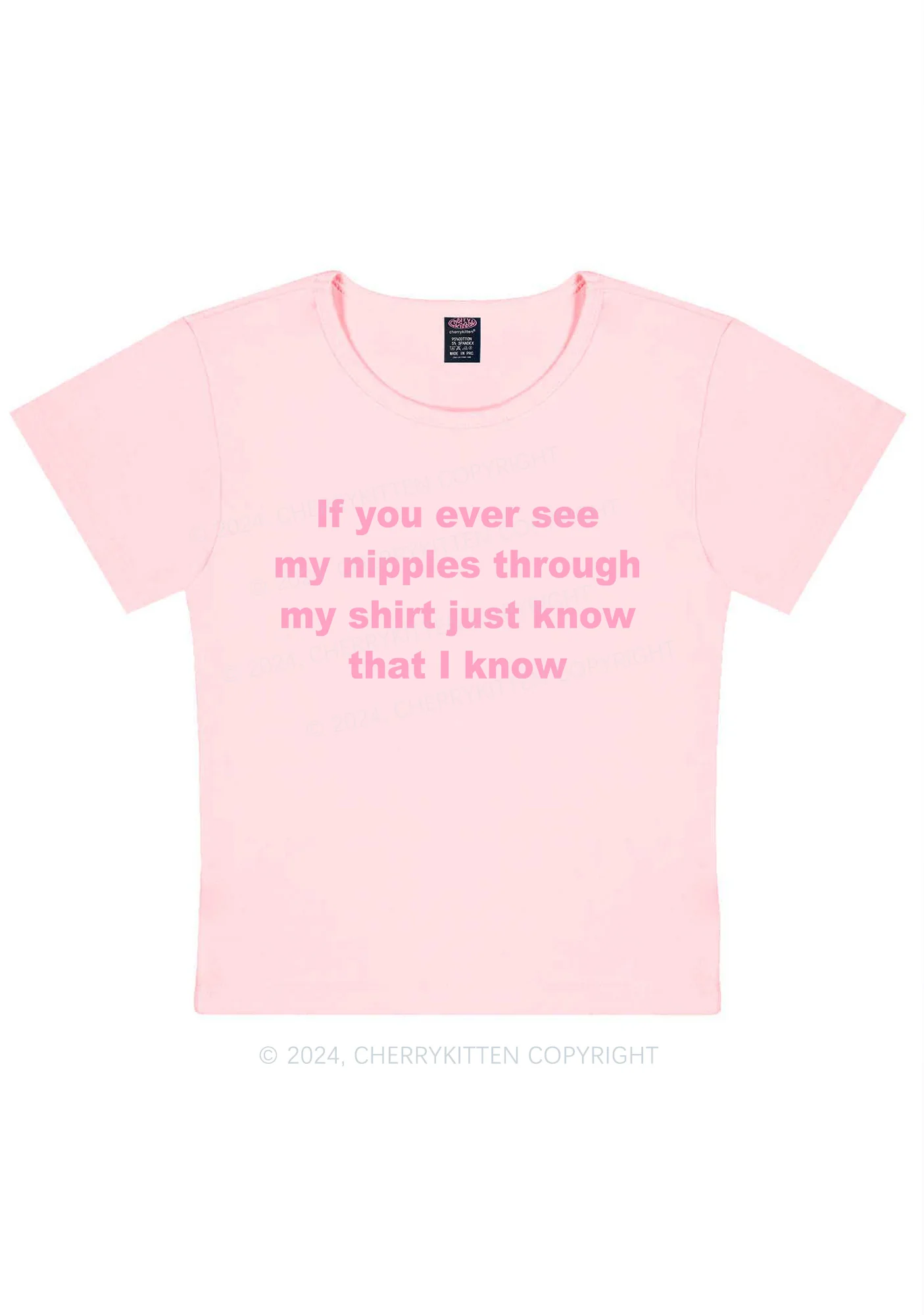 If You Ever See My Shirt Y2K Baby Tee Cherrykitten - Image 9