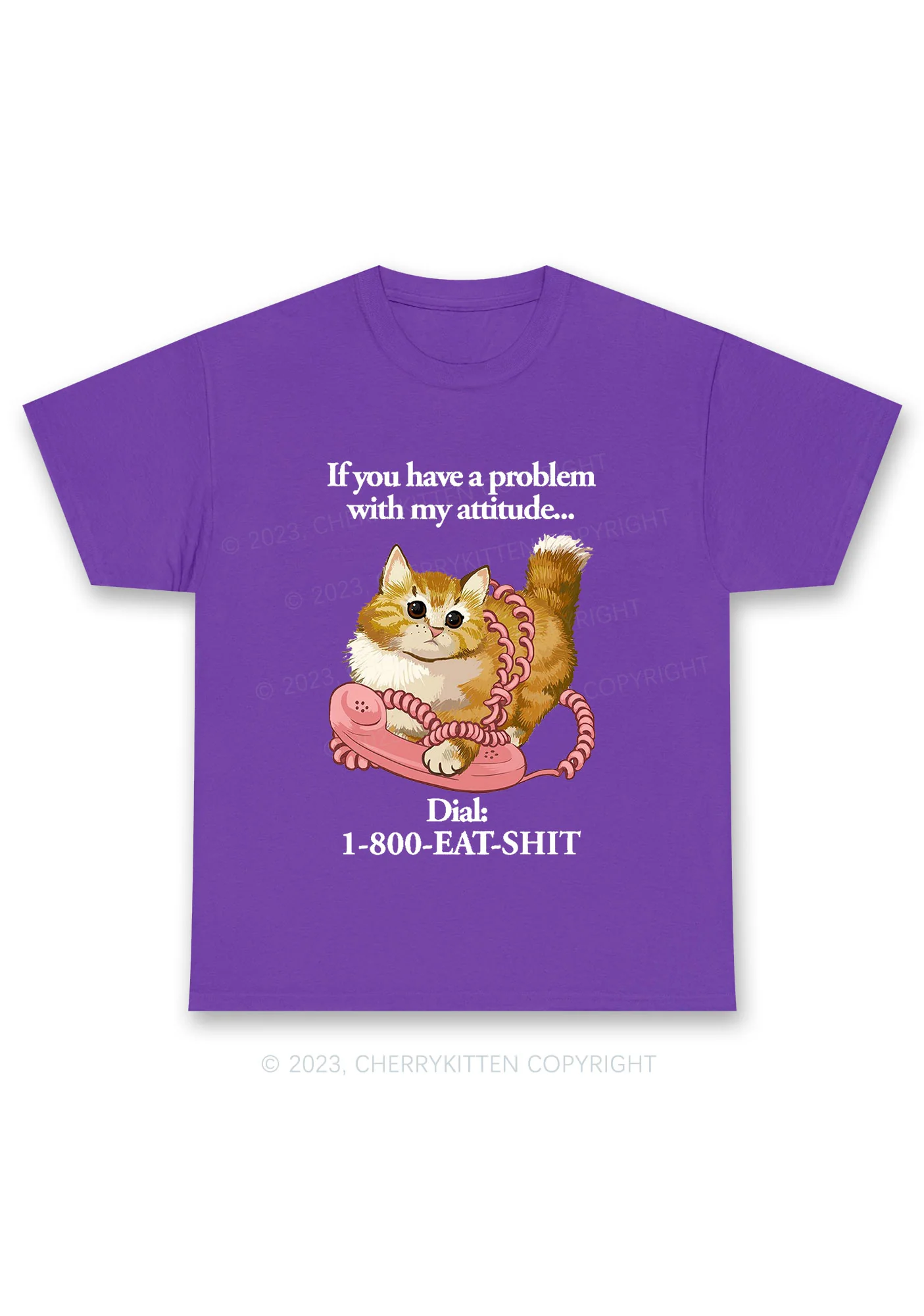 If You Have A Problem With My Attitude Chunky Shirt Cherrykitten - Image 3