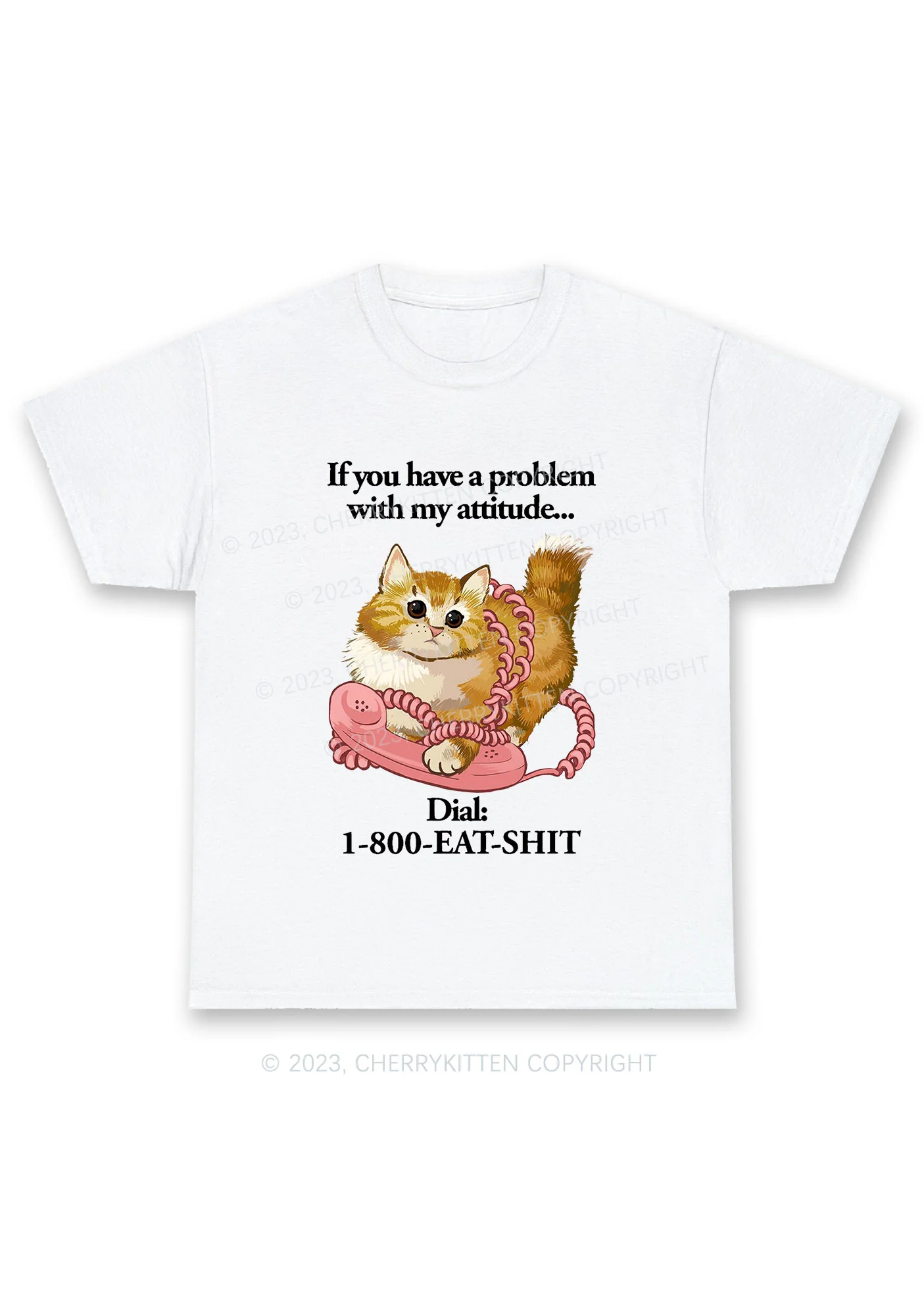 If You Have A Problem With My Attitude Chunky Shirt Cherrykitten - Image 4
